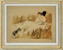 Lo scandalo malizioso della Belle Époque nell’incisione di Louis Icart intitolata *Scared*, CIRCA 1920