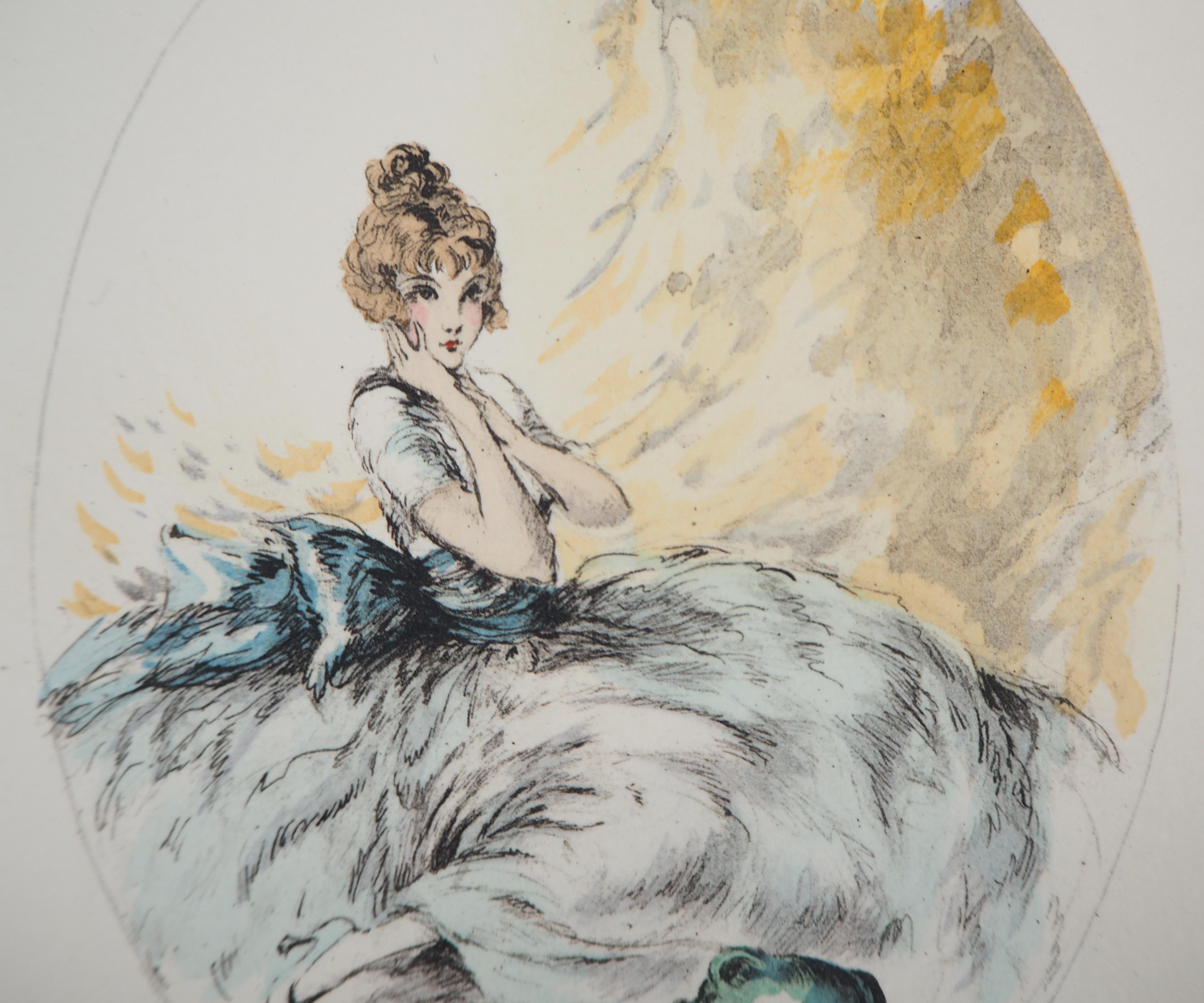 Louis Icart
Woman and the Broken Pot

Original etching and stencil
Printed signature in the plate
On vellum 16 x 22 cm (c. 6.5 x 9 in)

Excellent condition