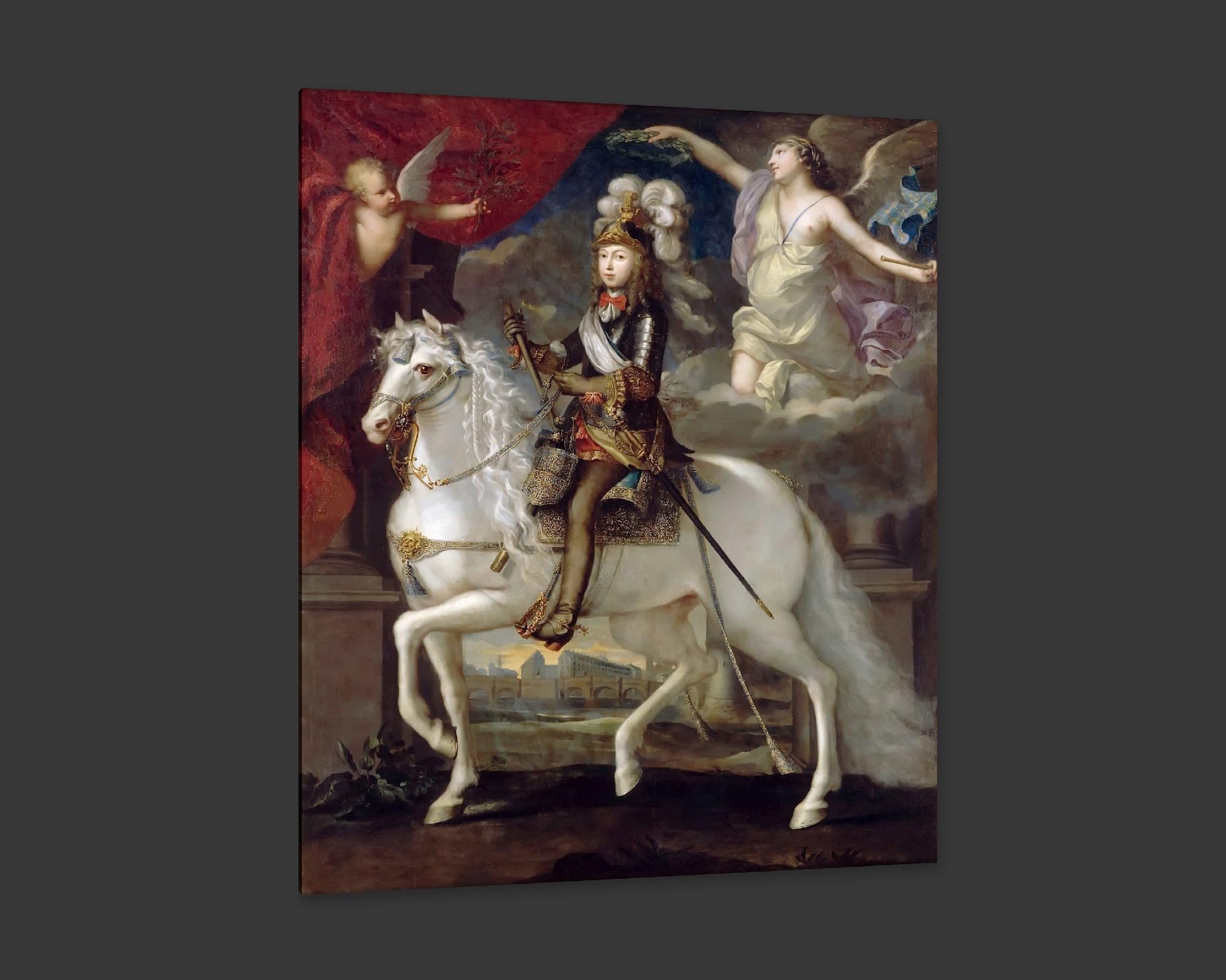 Louis IV King of France and Navarre as a Boy, after Oil Painting by Jean Nocret In New Condition For Sale In Fairhope, AL