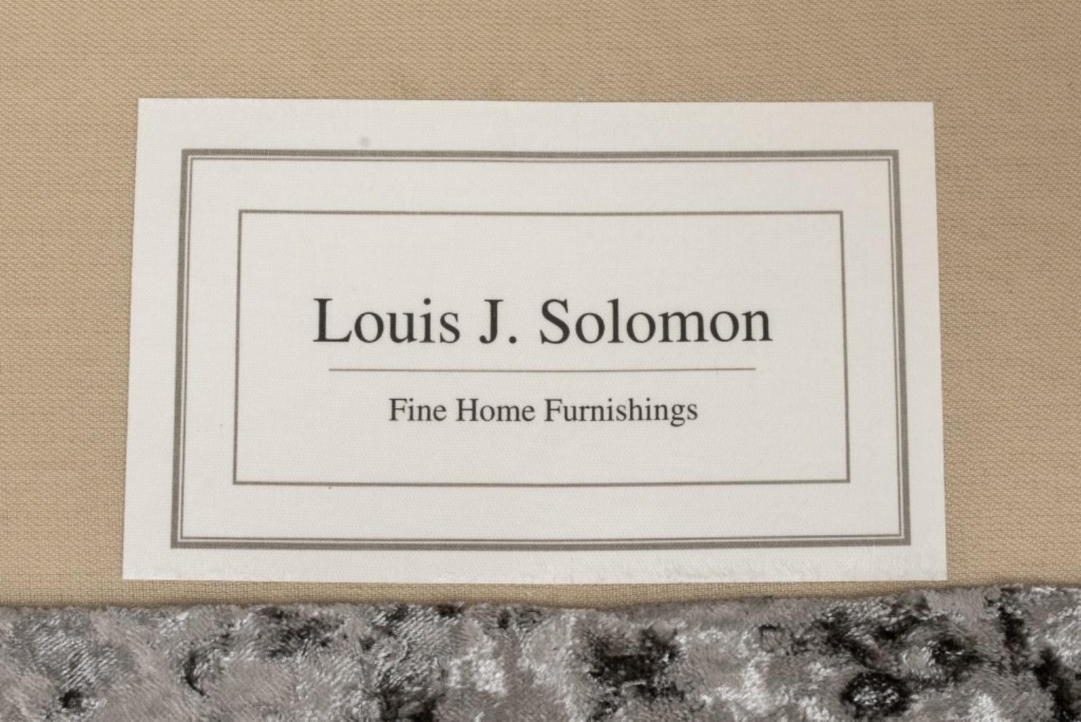 Louis J. Solomon Upholstered Lounge Wing Chair en vente 4