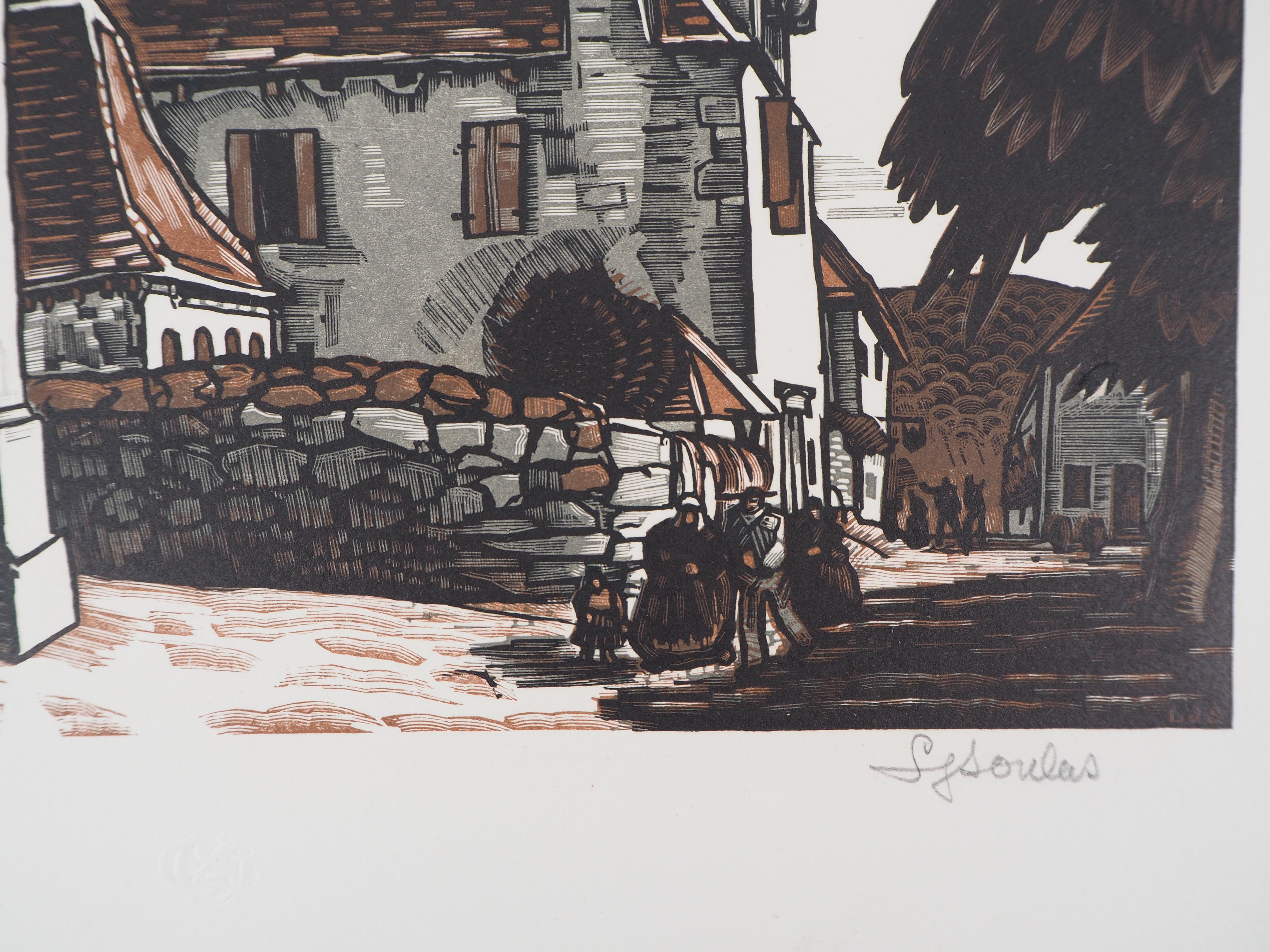 Louis SOULAS (1905-1954)
Iglesia romana cerca de Burdeos, 1928

Grabado en madera original
Firmado a lápiz
Numerado /160
Sobre vitela 32,5 x 25,5 cm (c. 13 x 10 pulg.)
Lleva el sello ciego del editor 