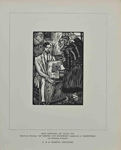 Les Femmes de ce Temps - gravure sur bois originale  Louis Jou - années 1920