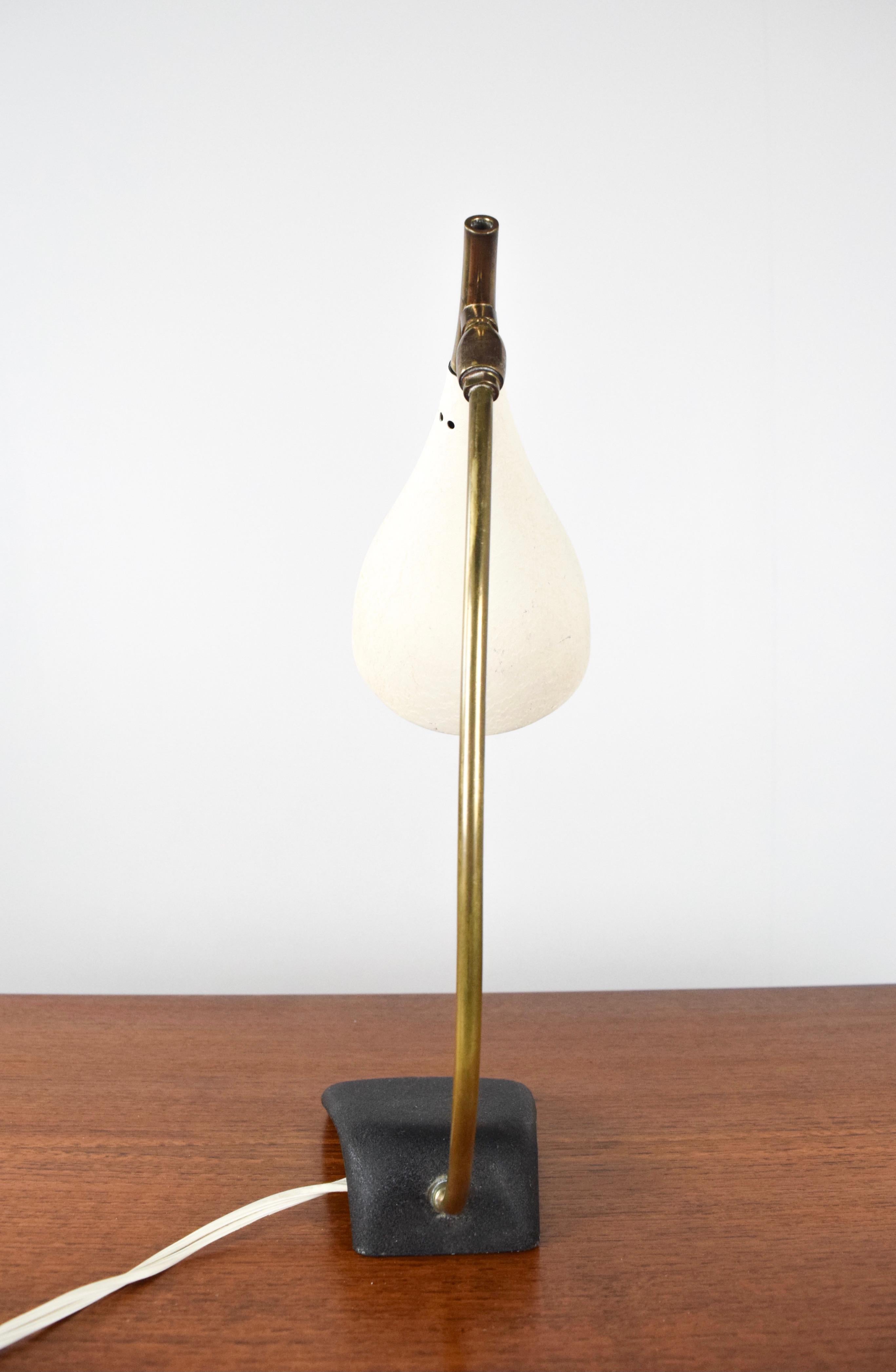 Dutch Minimalist Desk Lamp by Gebrüder Cosack, Germany 1950's   For Sale
