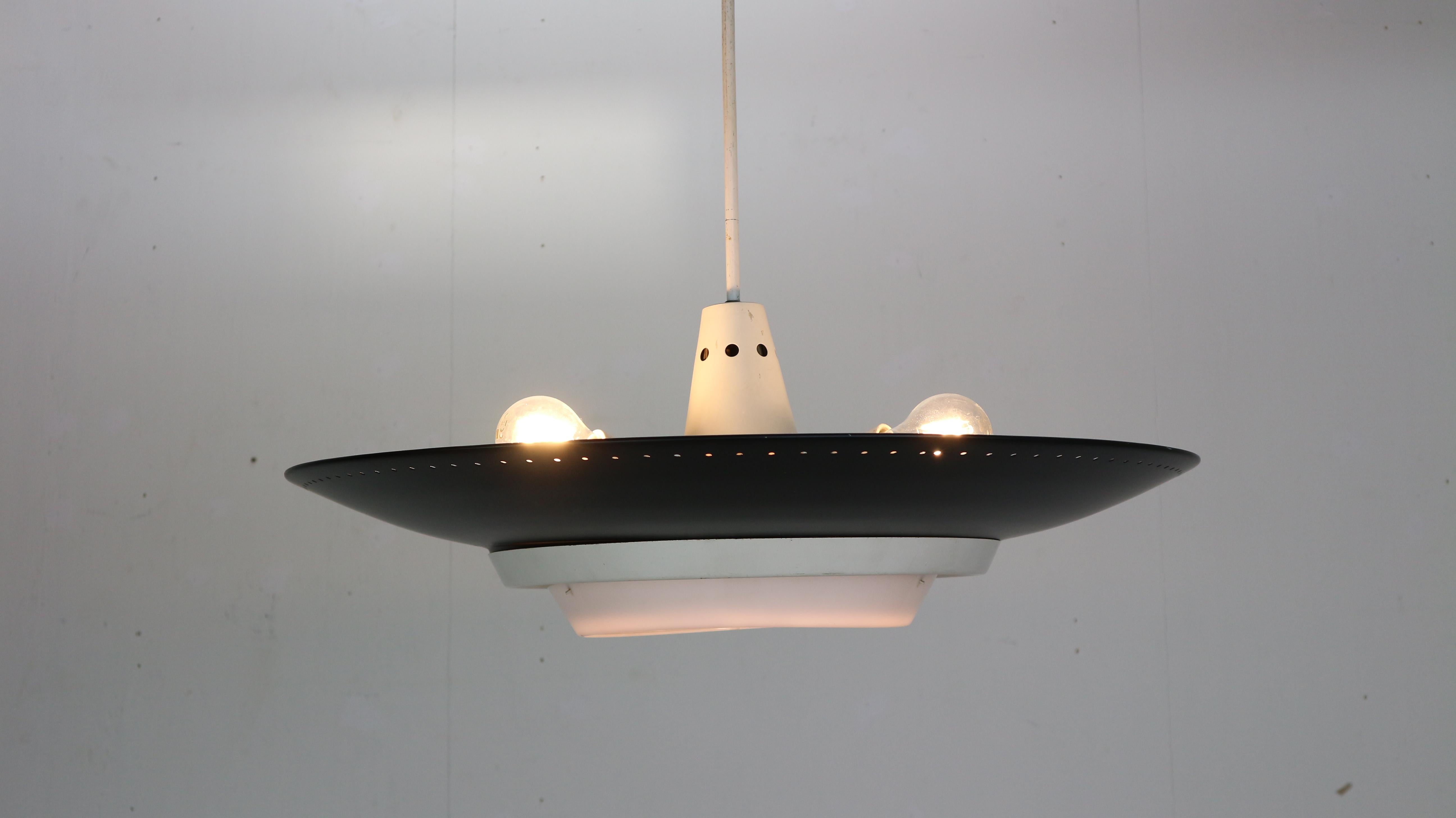 Louis Kalff for Philips Industrial Ceiling Lamp, Dutch Design, 1950 3