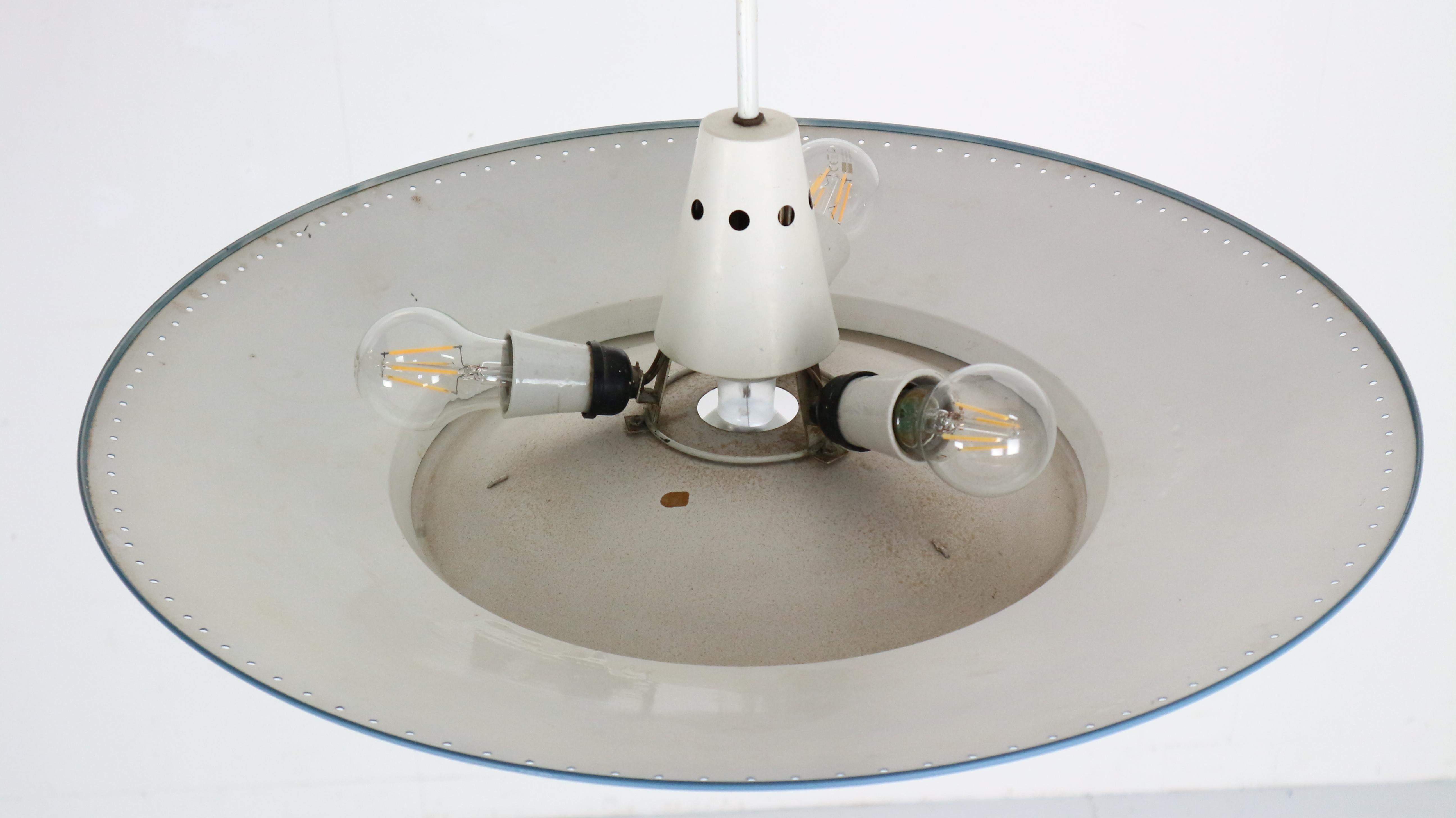 Louis Kalff For Philips Industrial Ceiling Lamp, Dutch Design, 1950 7