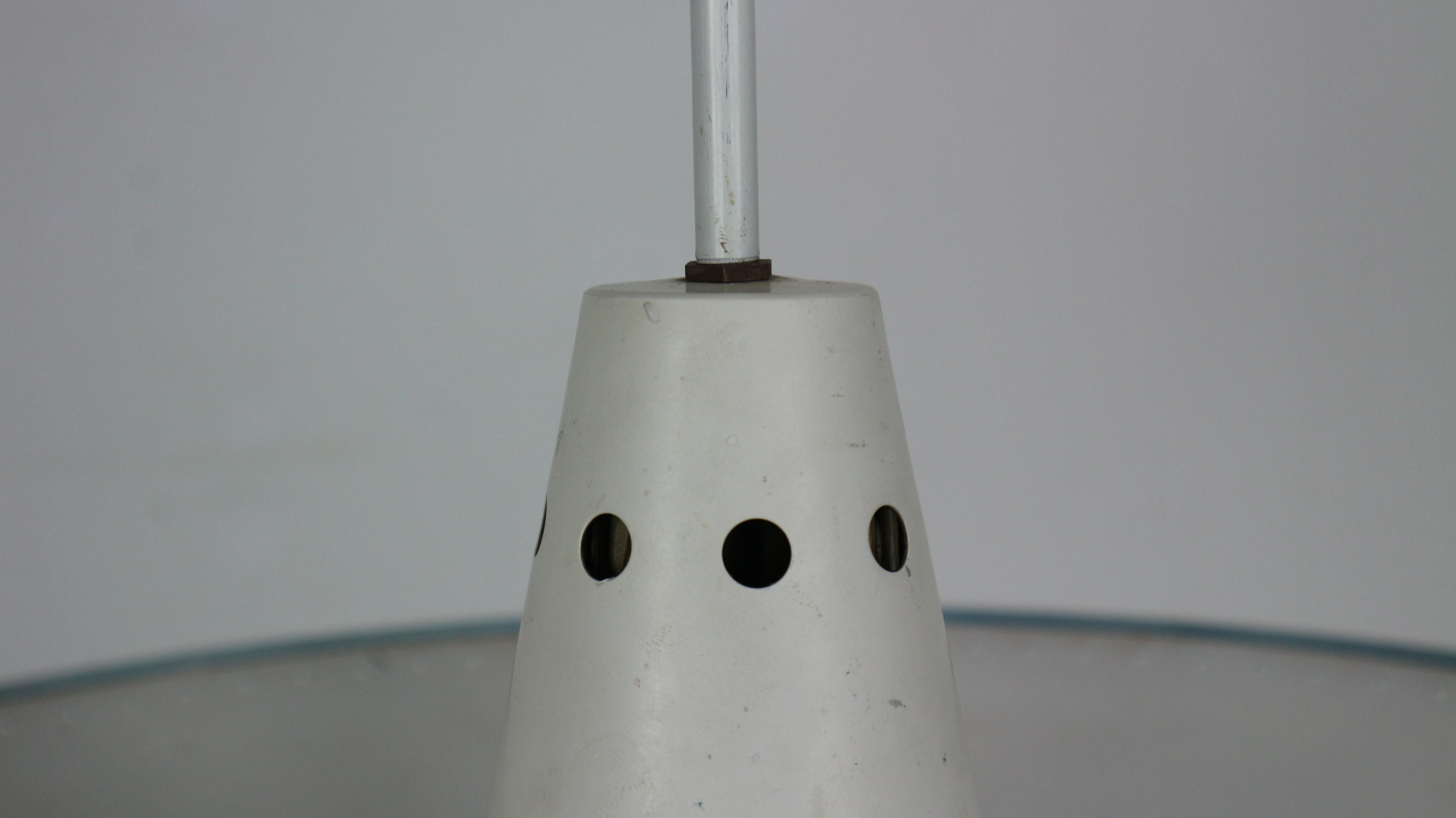 Louis Kalff For Philips Industrial Ceiling Lamp, Dutch Design, 1950 9