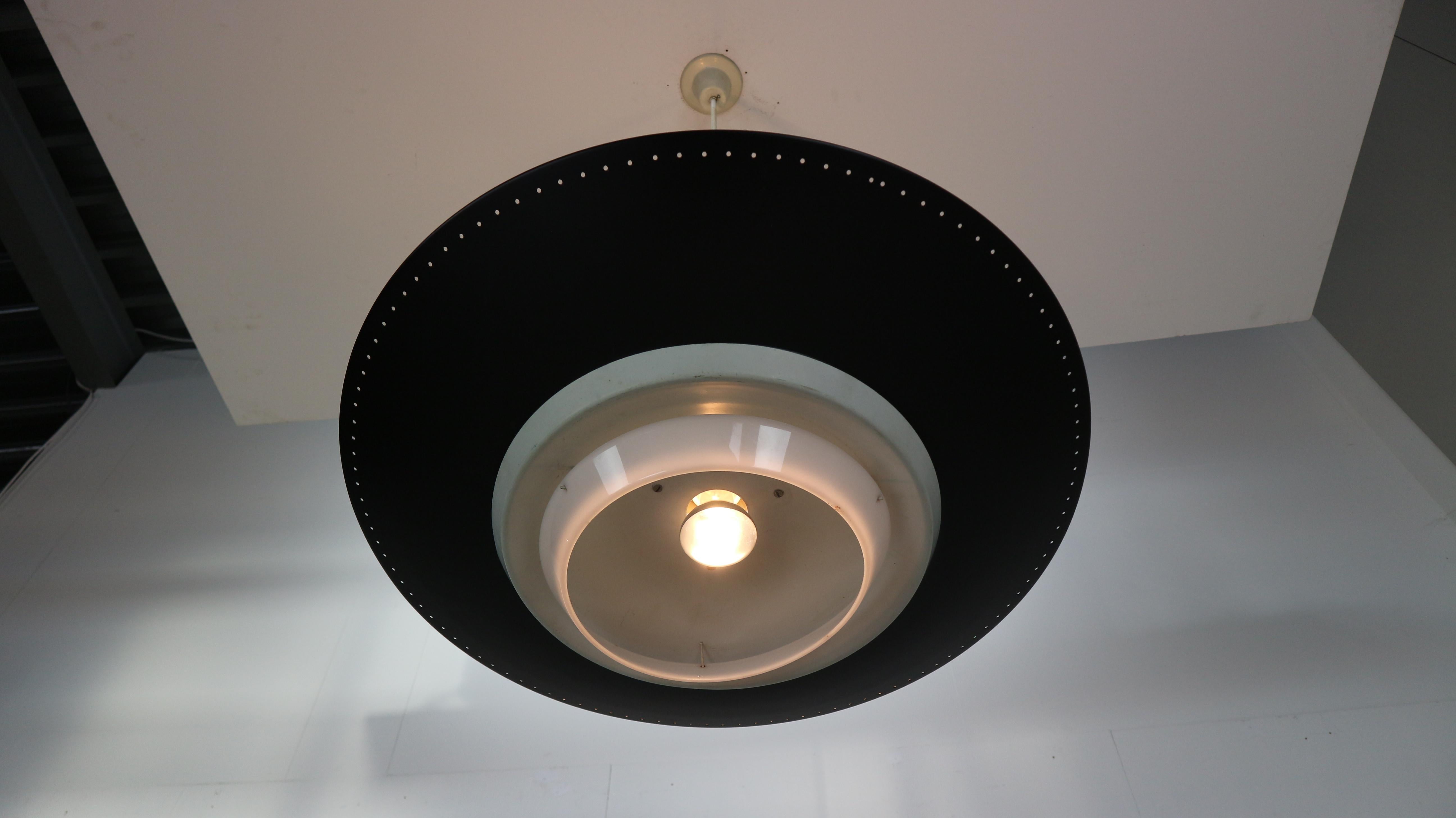 Louis Kalff for Philips Industrial Ceiling Lamp, Dutch Design, 1950 In Good Condition In The Hague, NL