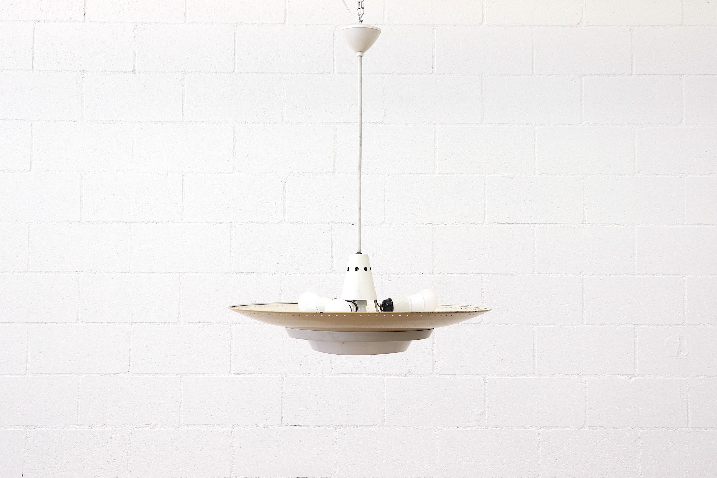 Mid-Century Modern Louis Kalff for Philips Industrial Ceiling Lamp