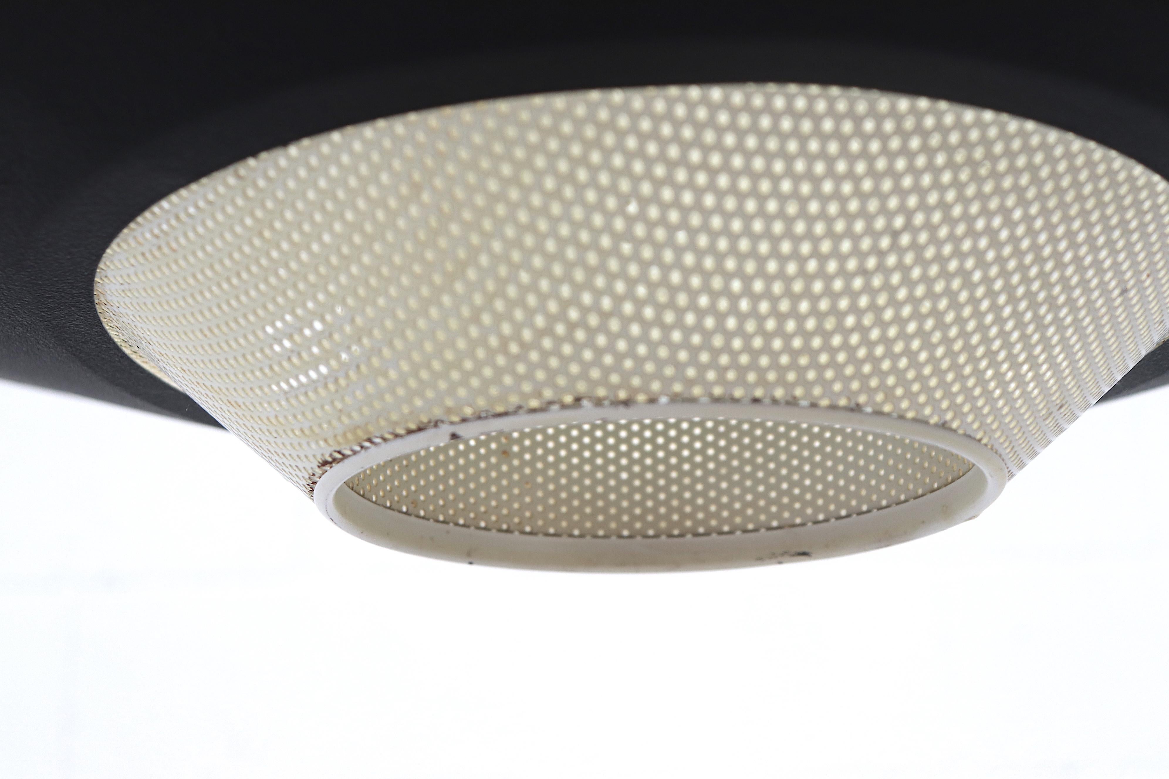 Louis Kalff for Philips UFO Ceiling Pendant In Good Condition In Los Angeles, CA