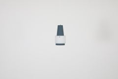 Louis Kalff "NT28 E/00" Pendant Light for Philips in Blue-Grey, 1960s