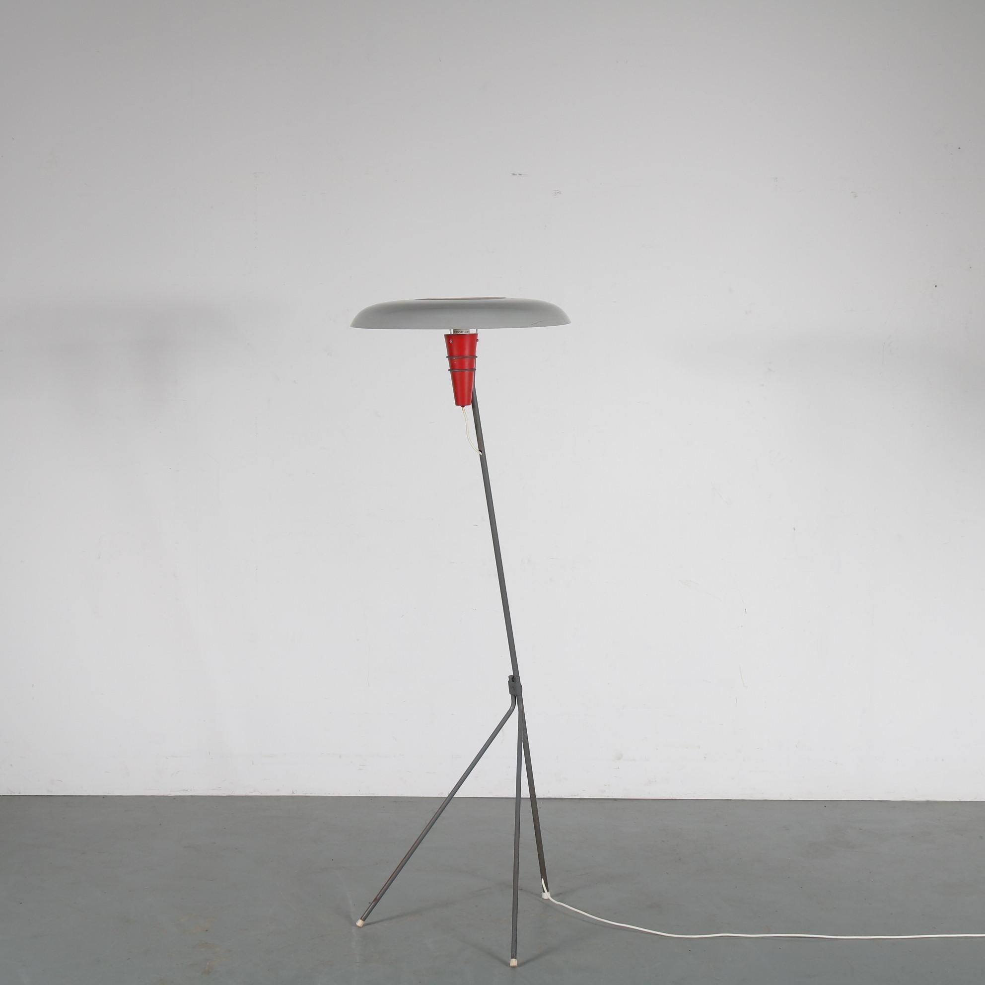 Dutch Louis Kalff “NX38” Floor Lamp for Philips, Netherlands 1950 For Sale