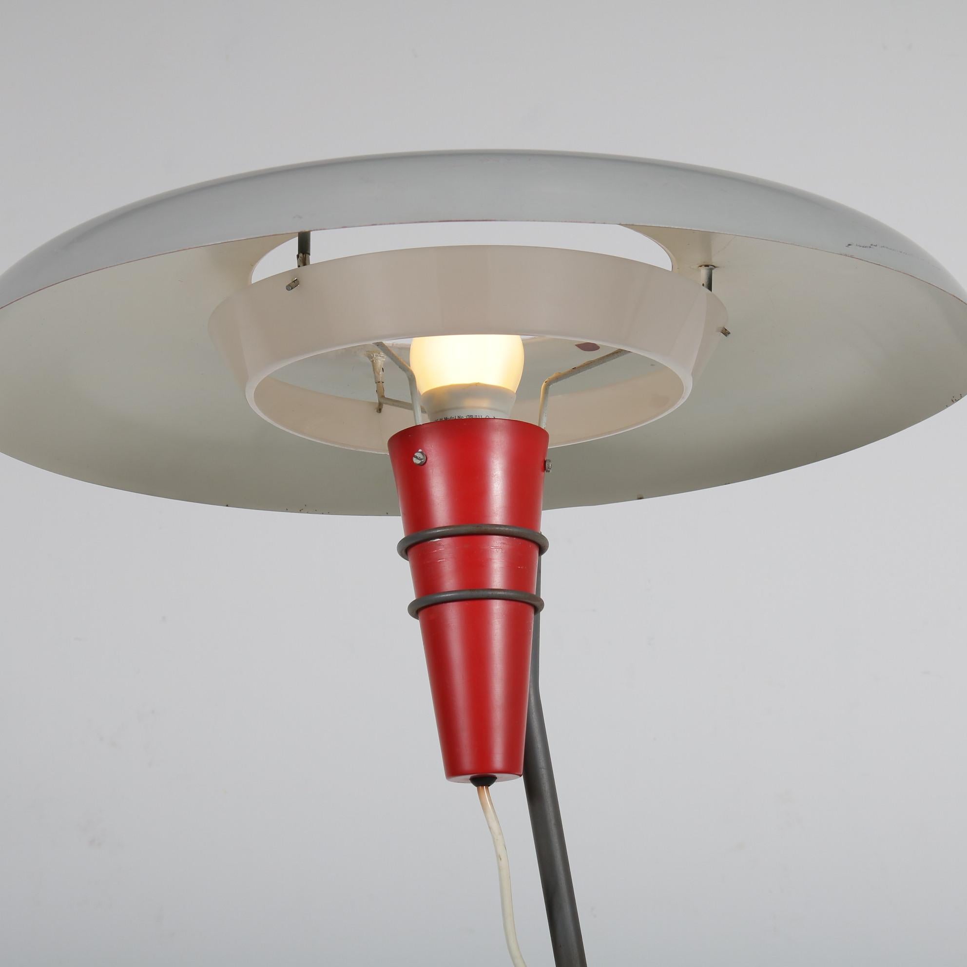 Métal Lampadaire Louis Kalff NX38 pour Philips, Pays-Bas, 1950 en vente