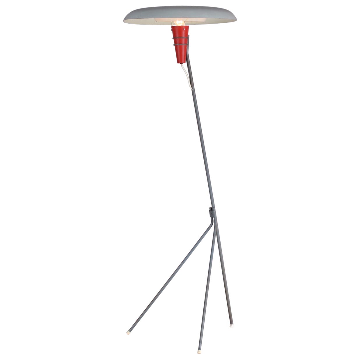 Lámpara de pie "NX38" de Louis Kalff para Philips, Países Bajos 1950