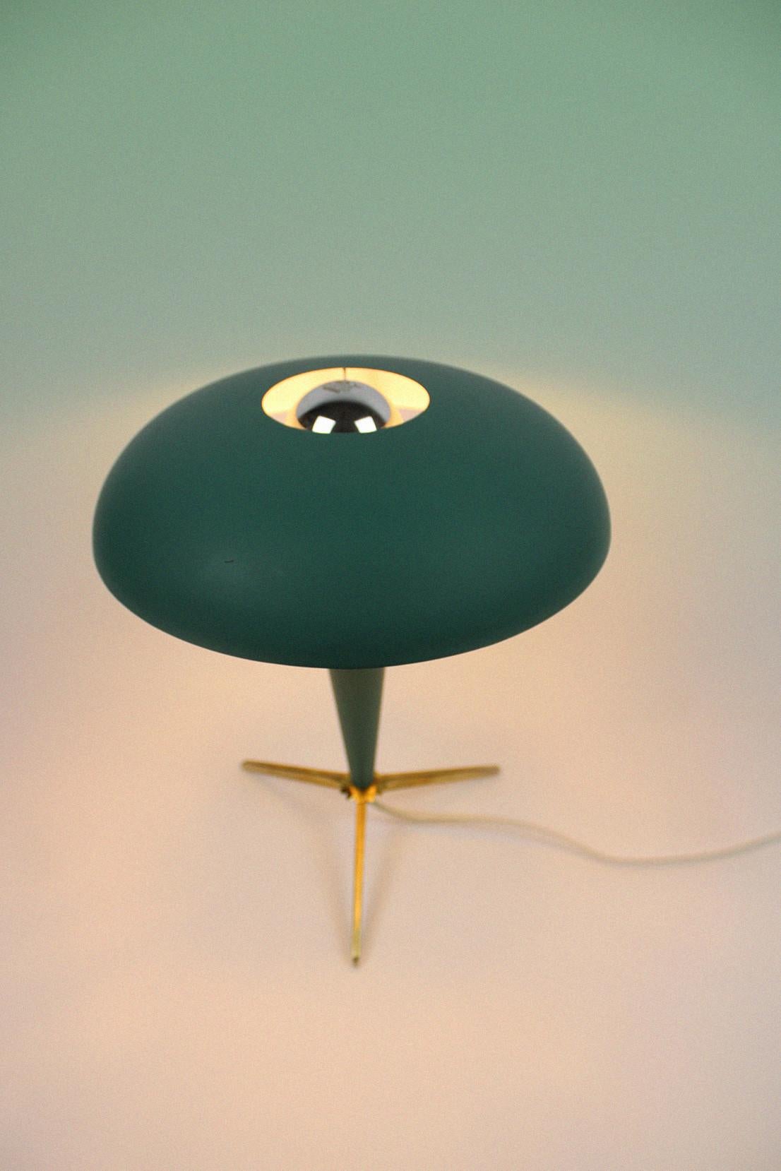Dutch Louis Kalff Table Lamp Tripod 'Bijou' Mid Century Space age Netherlands 1950's