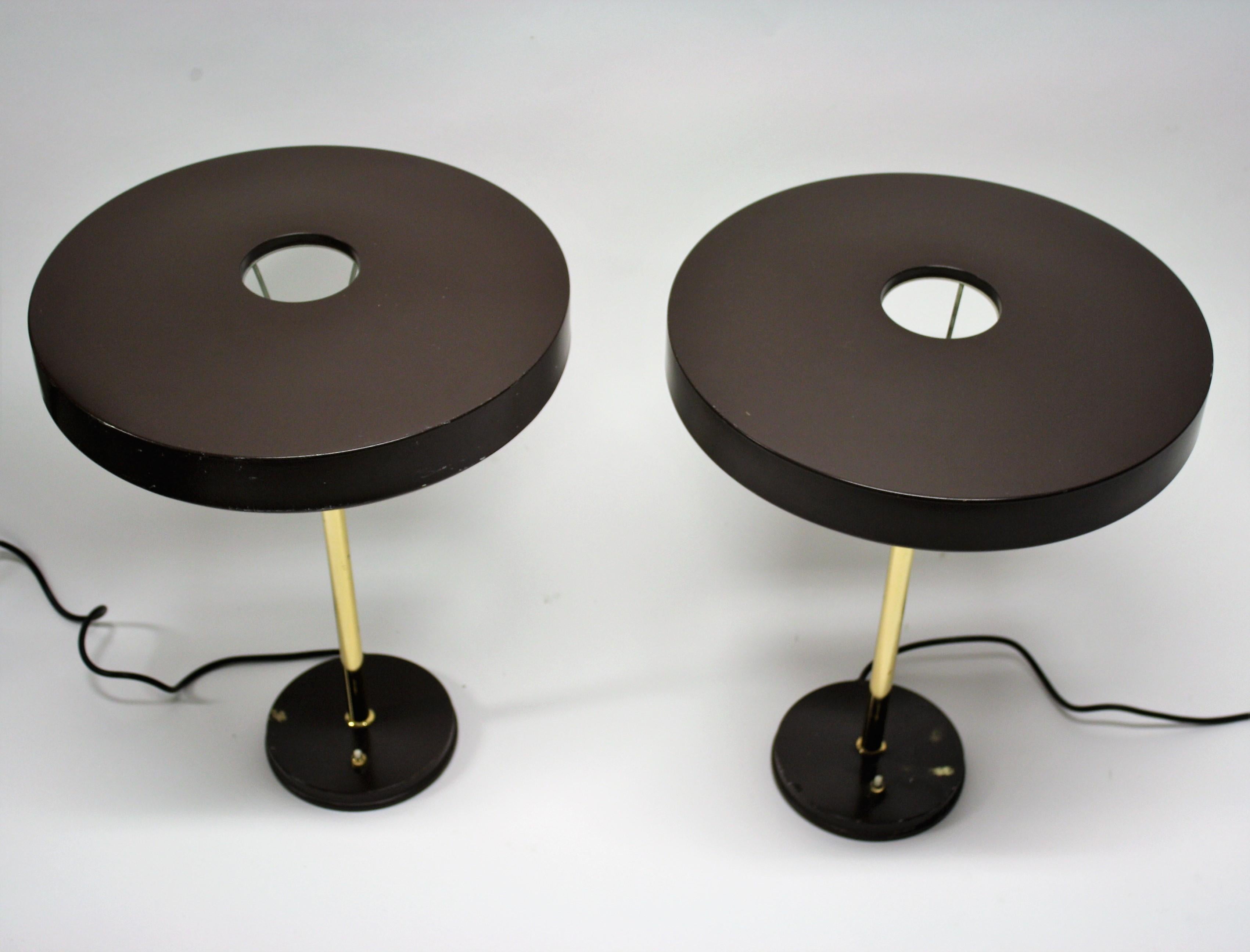 Space Age Louis Kalff 'Timor' Table Lamps, Pair of 2, 1960s