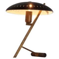 Louis Kalff Z Lamp in Patinated Brass