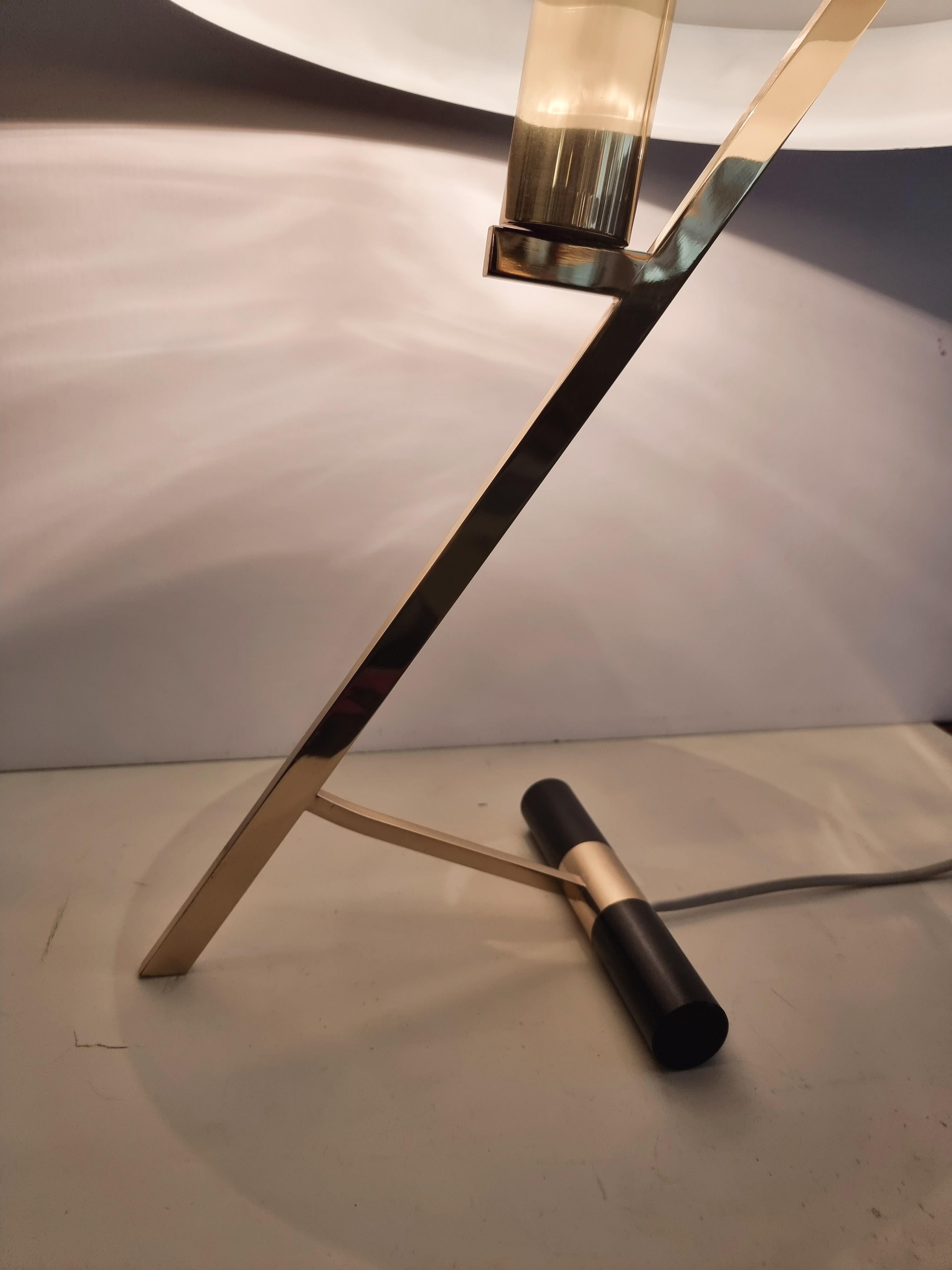 20th Century Louis Kalff, Z-Shaped Table Lamp Model Diplomat, Philips, Mid-Century Modern