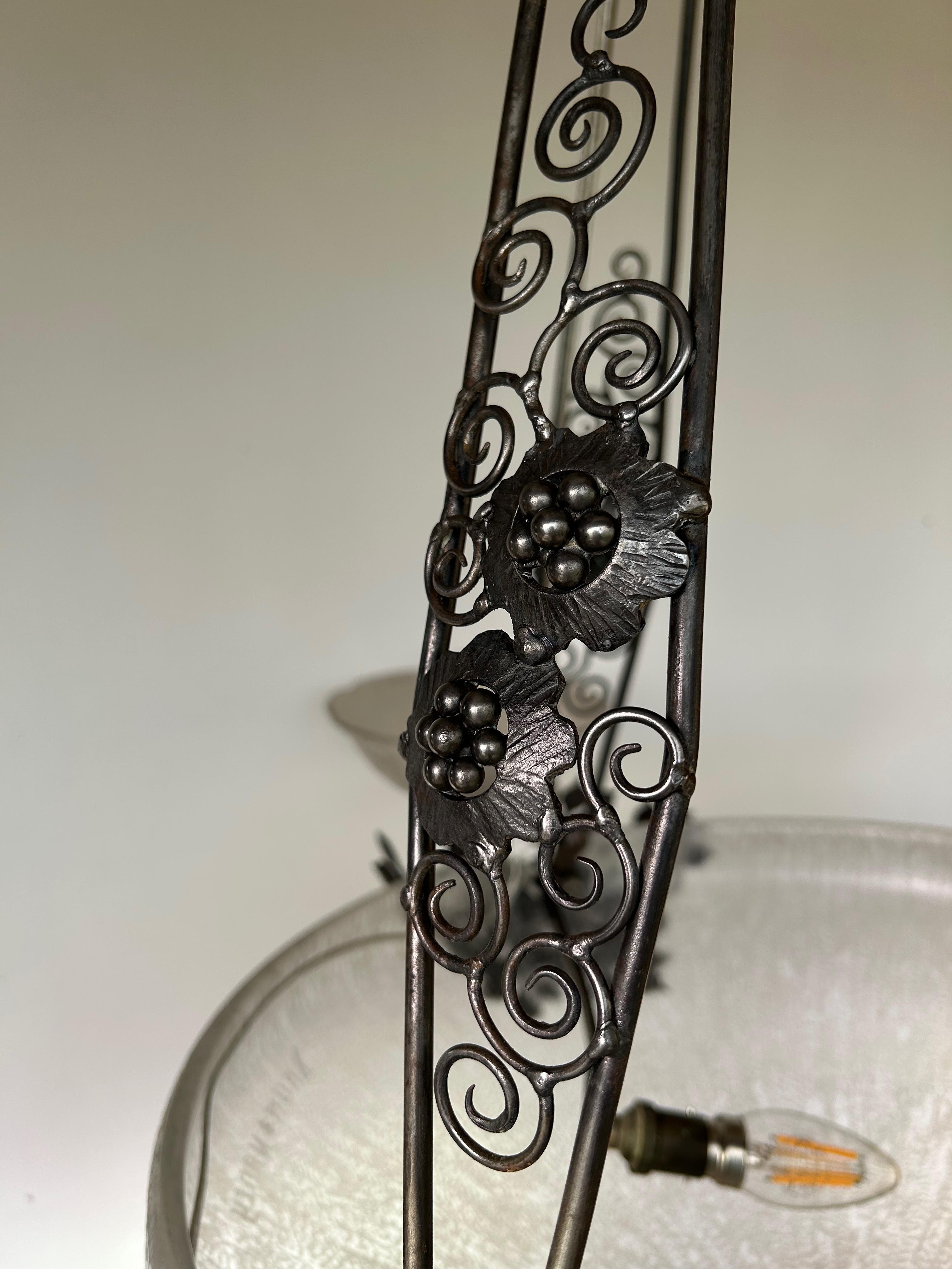 Louis Katona und Daum Nancy Art Deco Kronleuchter im Angebot 5