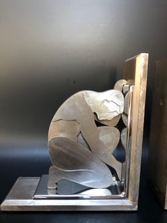 Exceptionnelle paire de serre-livres Art Déco Louis Katona