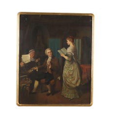 Painting by Louis Katzenstein Mozart and Aloysia Weber 1885