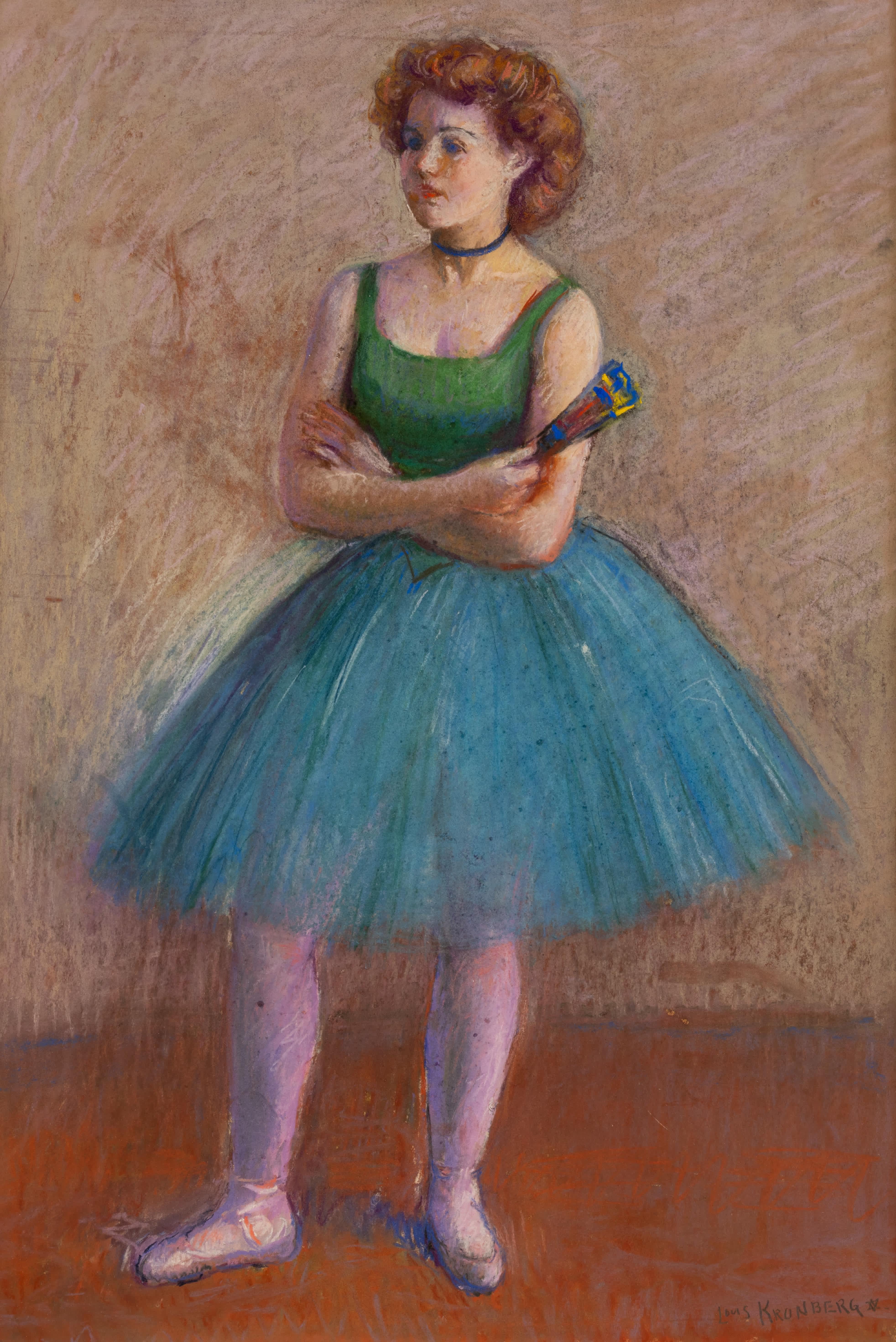 Bailarina en Verde - Painting de Louis Kronberg