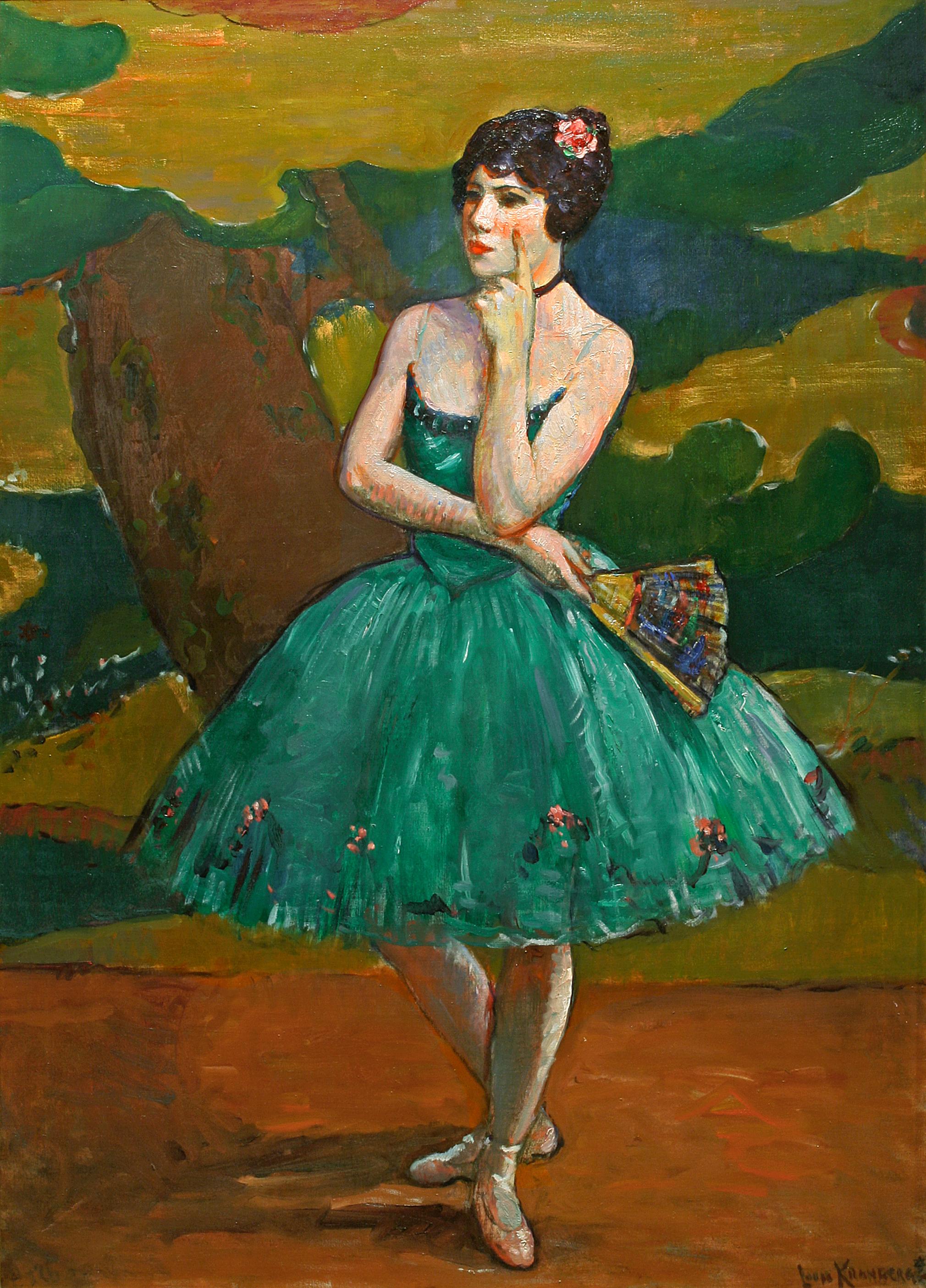 Impressionist Dancer on Canvas, 