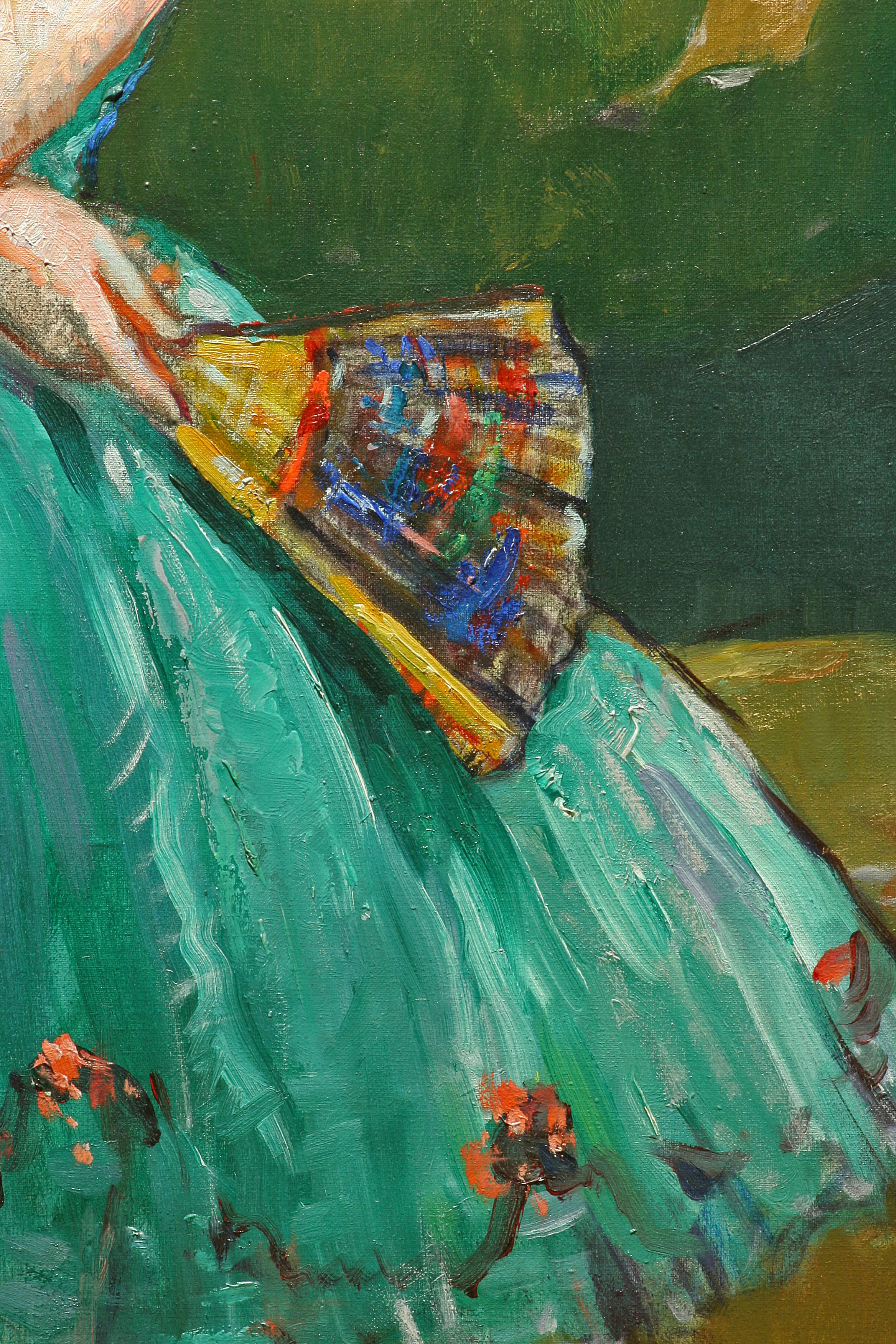 Impressionist Dancer on Canvas, 