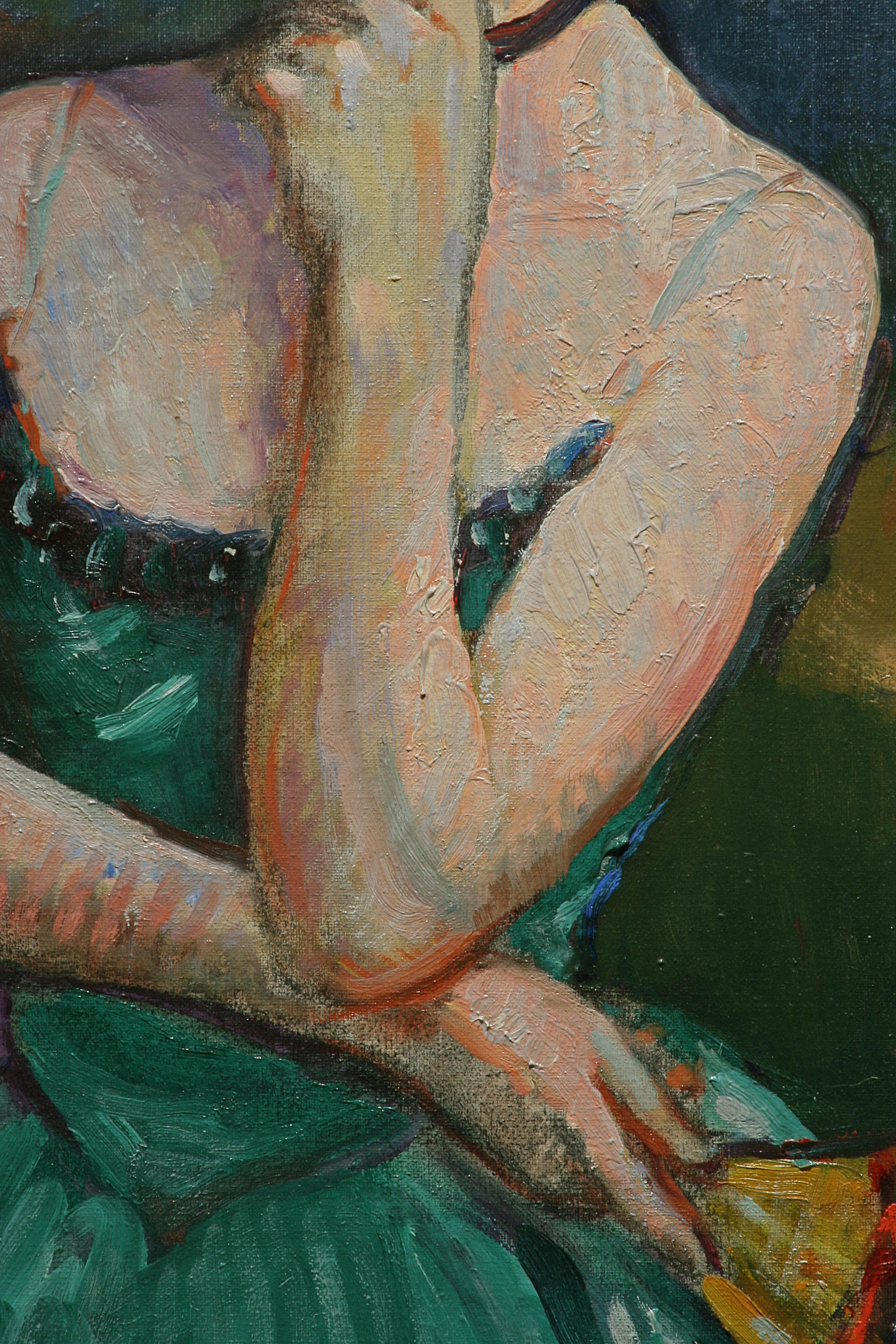 Impressionist Dancer on Canvas, 