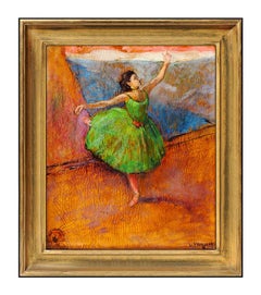 Louis Kronberg Original Dance Ballerina Oil Painting On Board Signed Artwork SBO