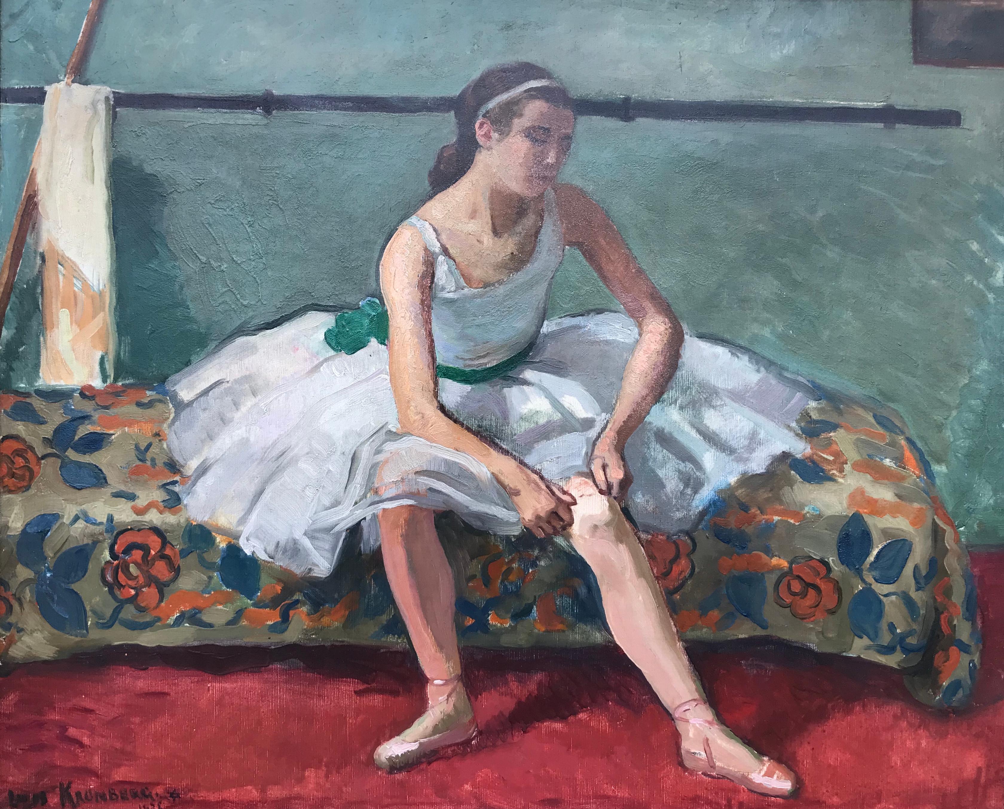 Louis Kronberg Figurative Painting - “Waiting for the Dance”