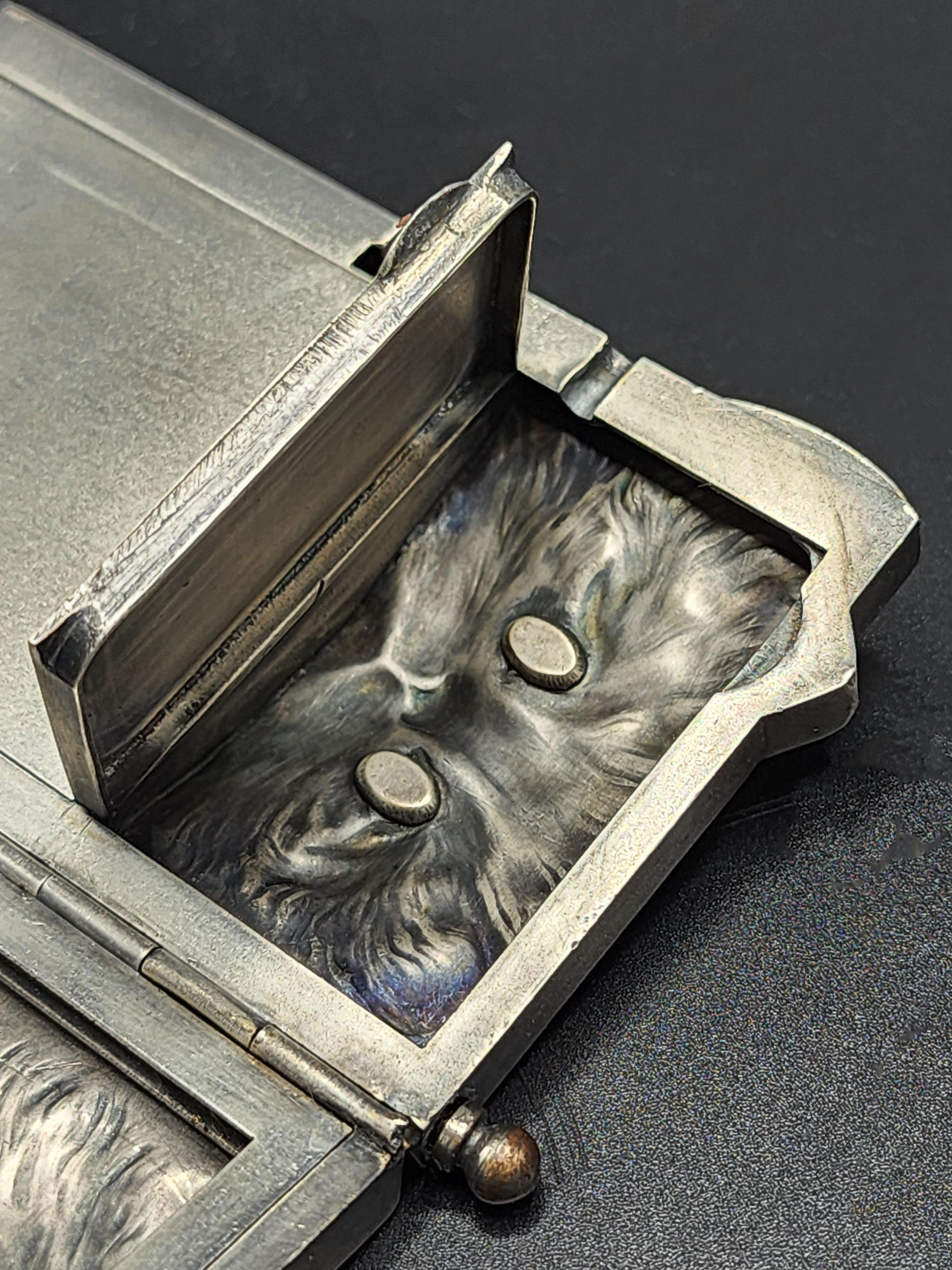 Argent Chat en argent Louis Kuppenheim Allemagne (vers 1910) en vente