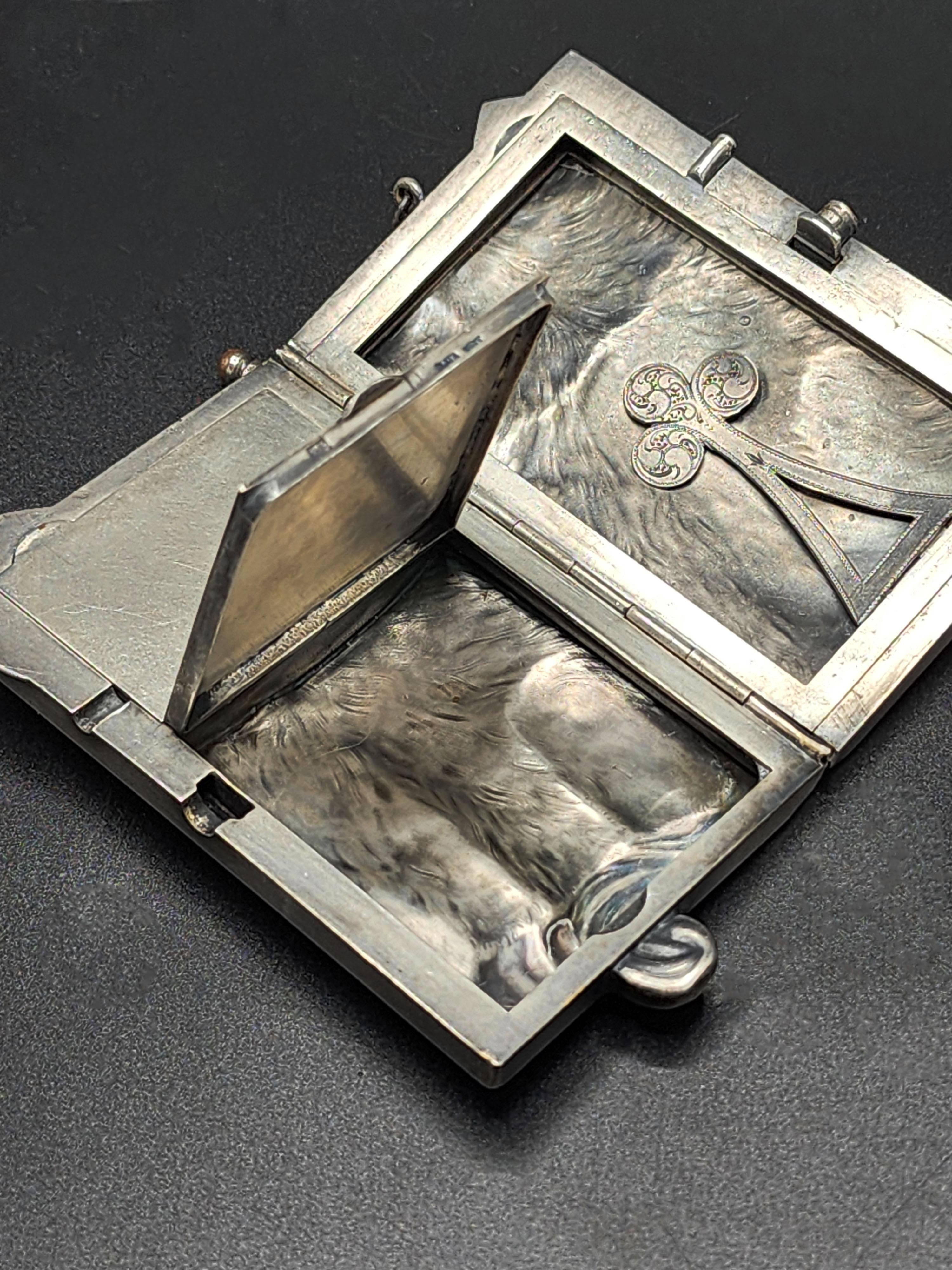 Chat en argent Louis Kuppenheim Allemagne (vers 1910) en vente 1