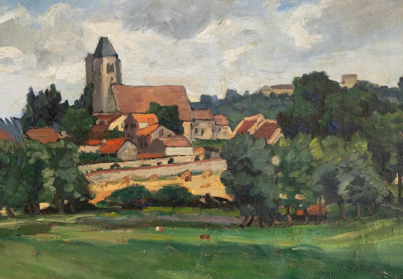 Le village - Painting by Louis Lallemand 