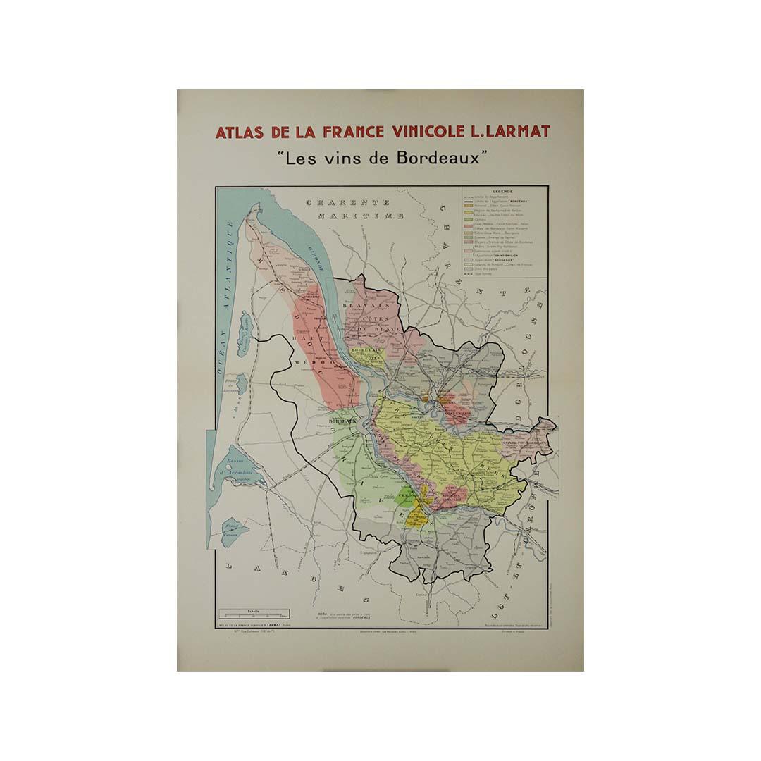 La carte originale de 1941 de L. Larmat, intitulée 