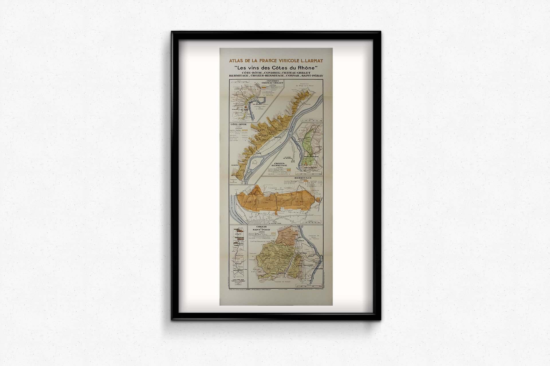 La carte originale de 1943 de L. Larmat, intitulée 