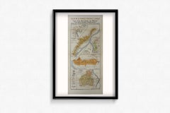 1943 original map "Les vins des Côtes du Rhône" by Larmat