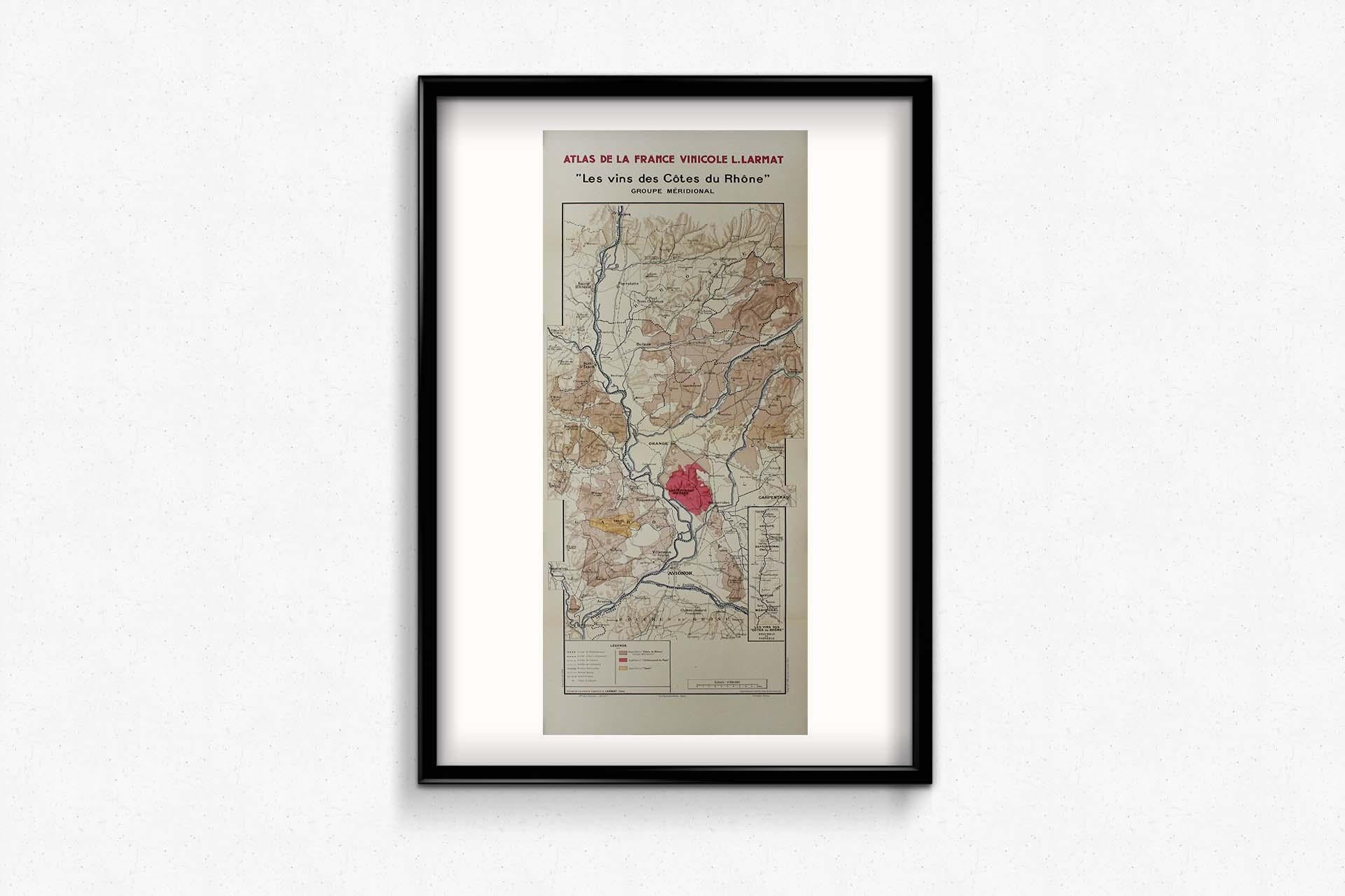 The 1943 original map by L. Larmat from the 