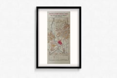 Mapa original de 1943 "Les vins des Côtes du Rhône - Groupe Meridional"