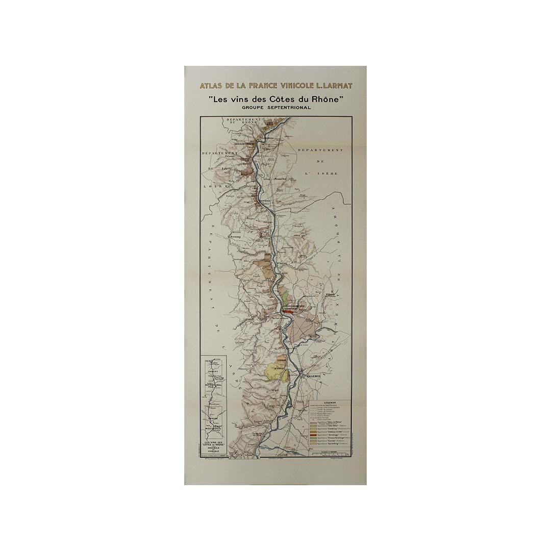 The 1943 original map by L. Larmat from the 