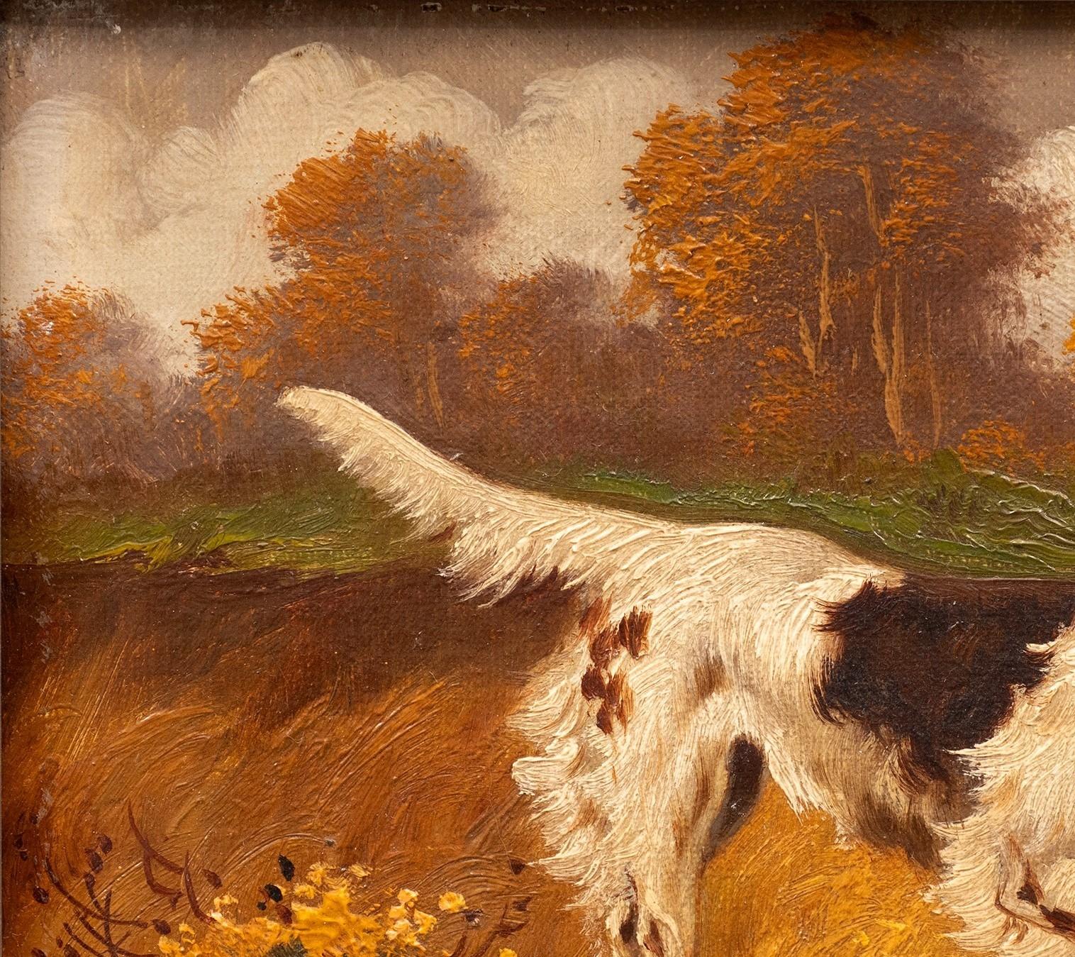 Jagdhund im Anschlag (l)- Louis Lartigau (Französisch, 19./20.) im Angebot 4