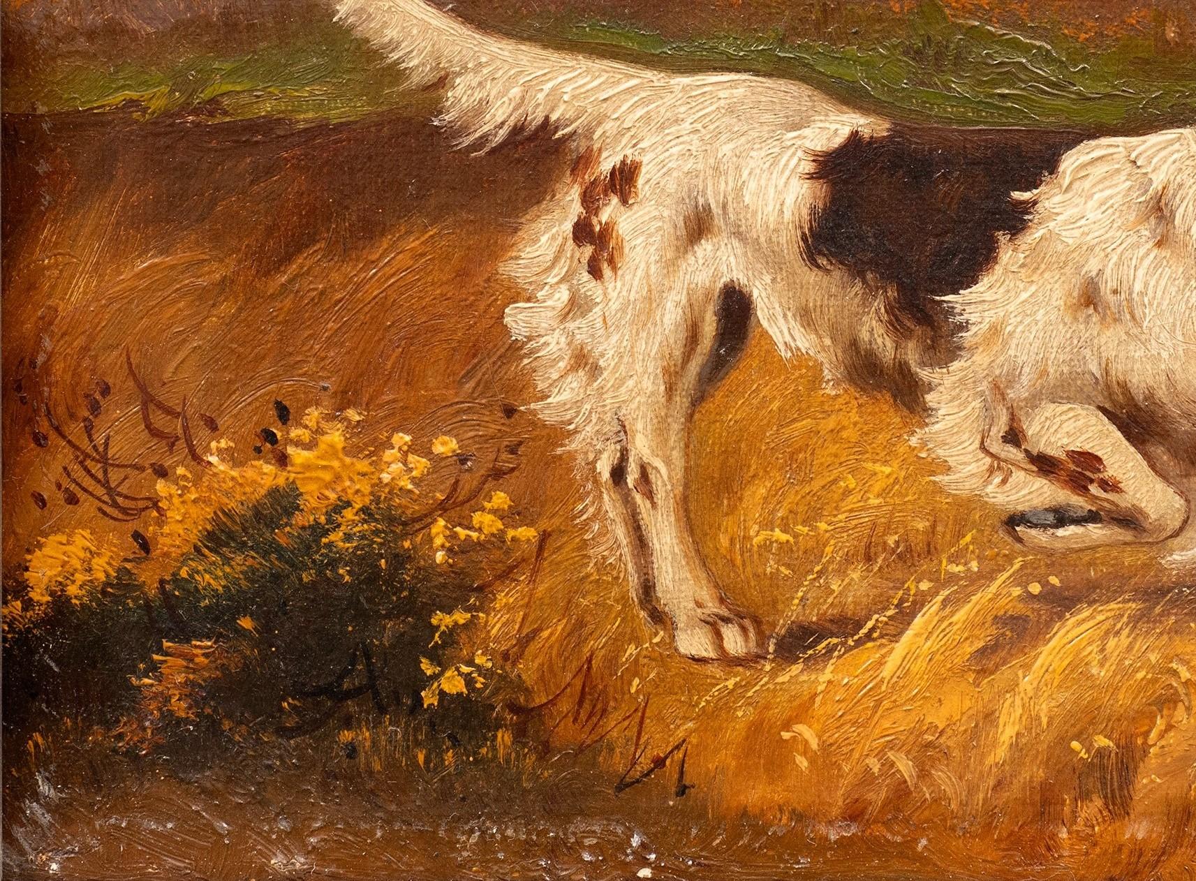 Jagdhund im Anschlag (l)- Louis Lartigau (Französisch, 19./20.) im Angebot 6