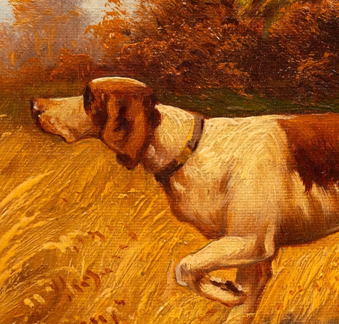 Jagdhund im Anschlag (R)- Louis Lartigau (Französisch, 19./20.) im Angebot 1