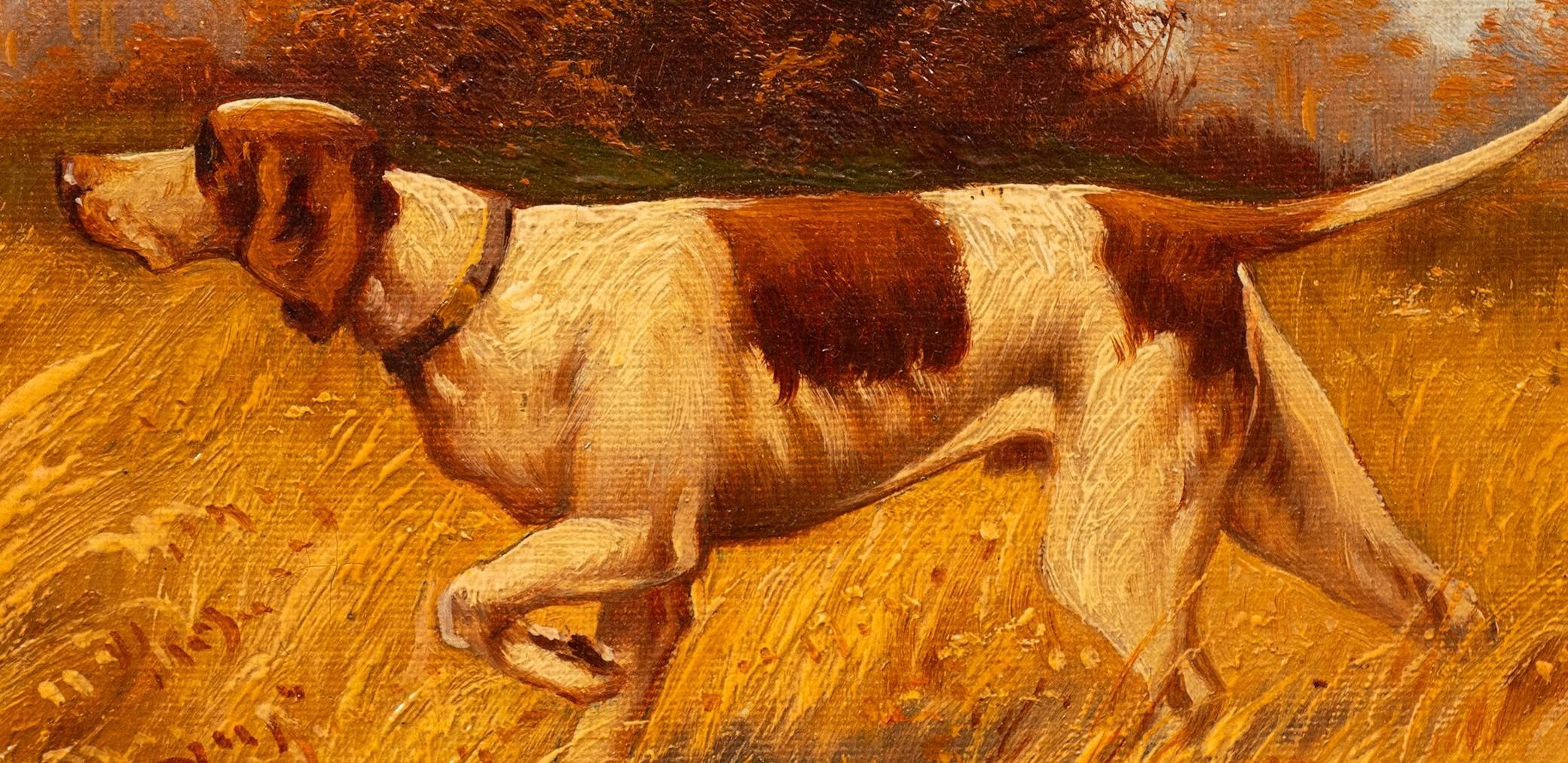 Jagdhund im Anschlag (R)- Louis Lartigau (Französisch, 19./20.) im Angebot 3