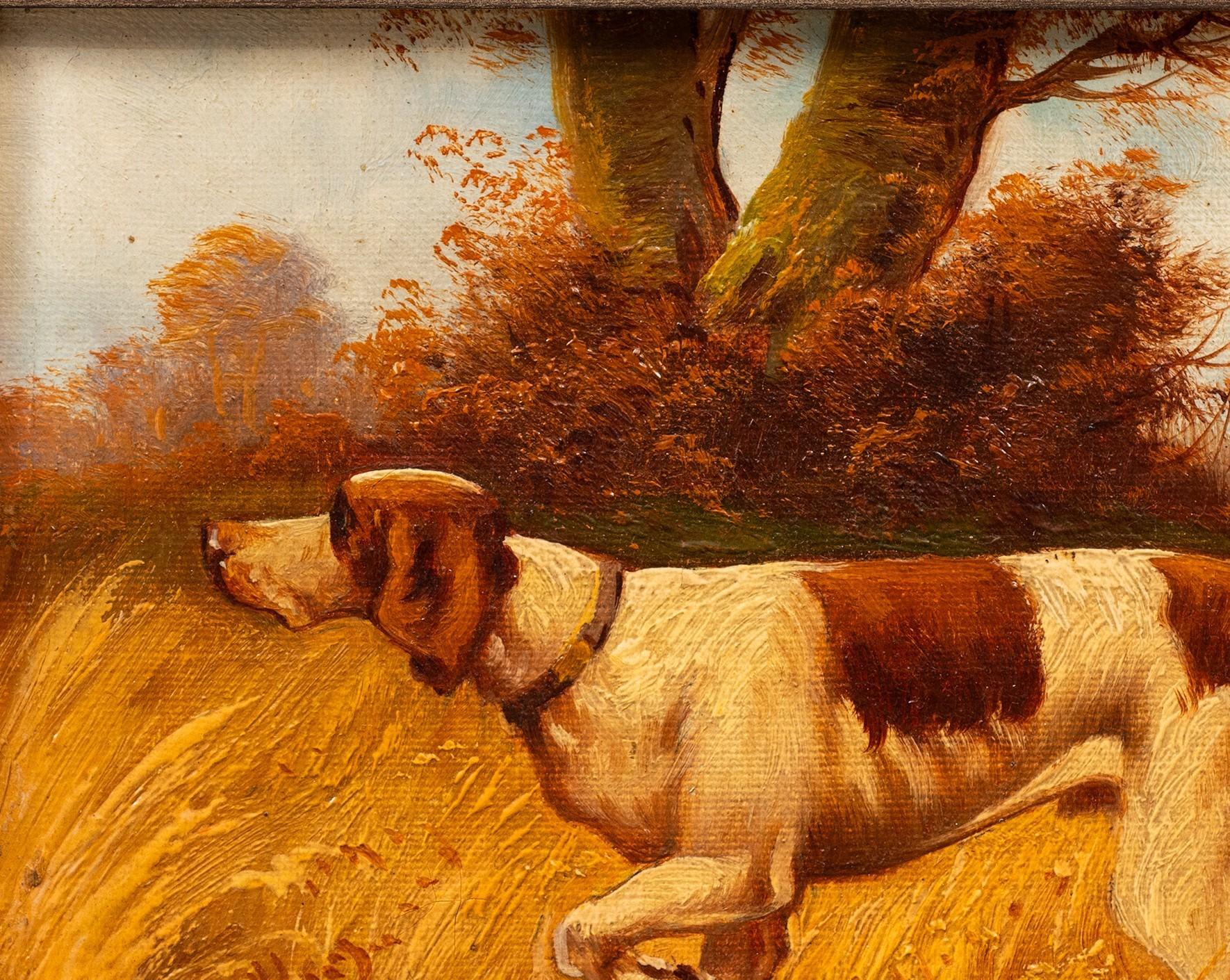 Jagdhund im Anschlag (R)- Louis Lartigau (Französisch, 19./20.) im Angebot 4
