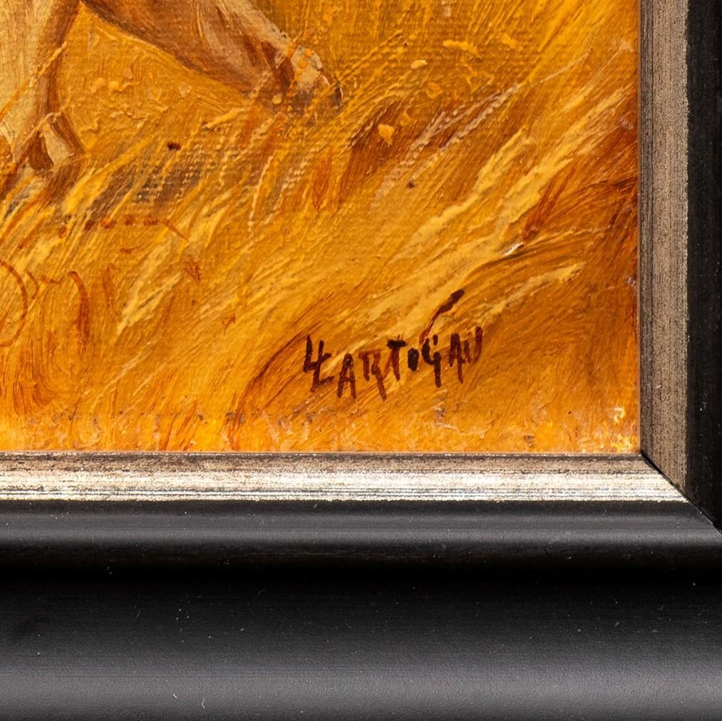 Jagdhund im Anschlag (R)- Louis Lartigau (Französisch, 19./20.) im Angebot 8