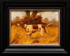 Jagdhund im Anschlag (R)- Louis Lartigau (Französisch, 19./20.)