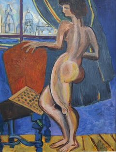 Nude at the Window Overlooking Sacré-Coeur