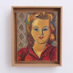 Portrait of a Woman in Red Dress