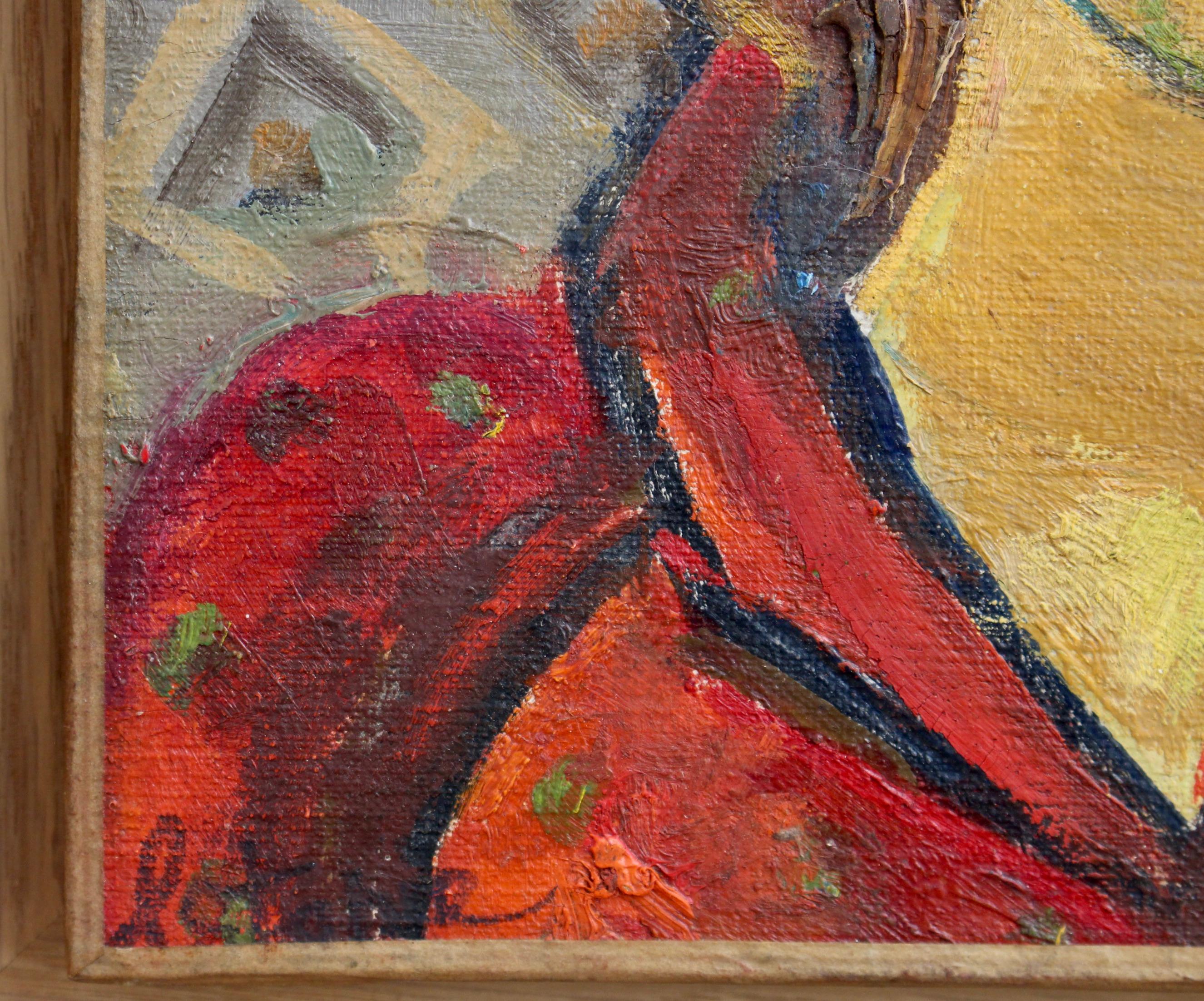 Portrait of a Woman in Red Dress 1