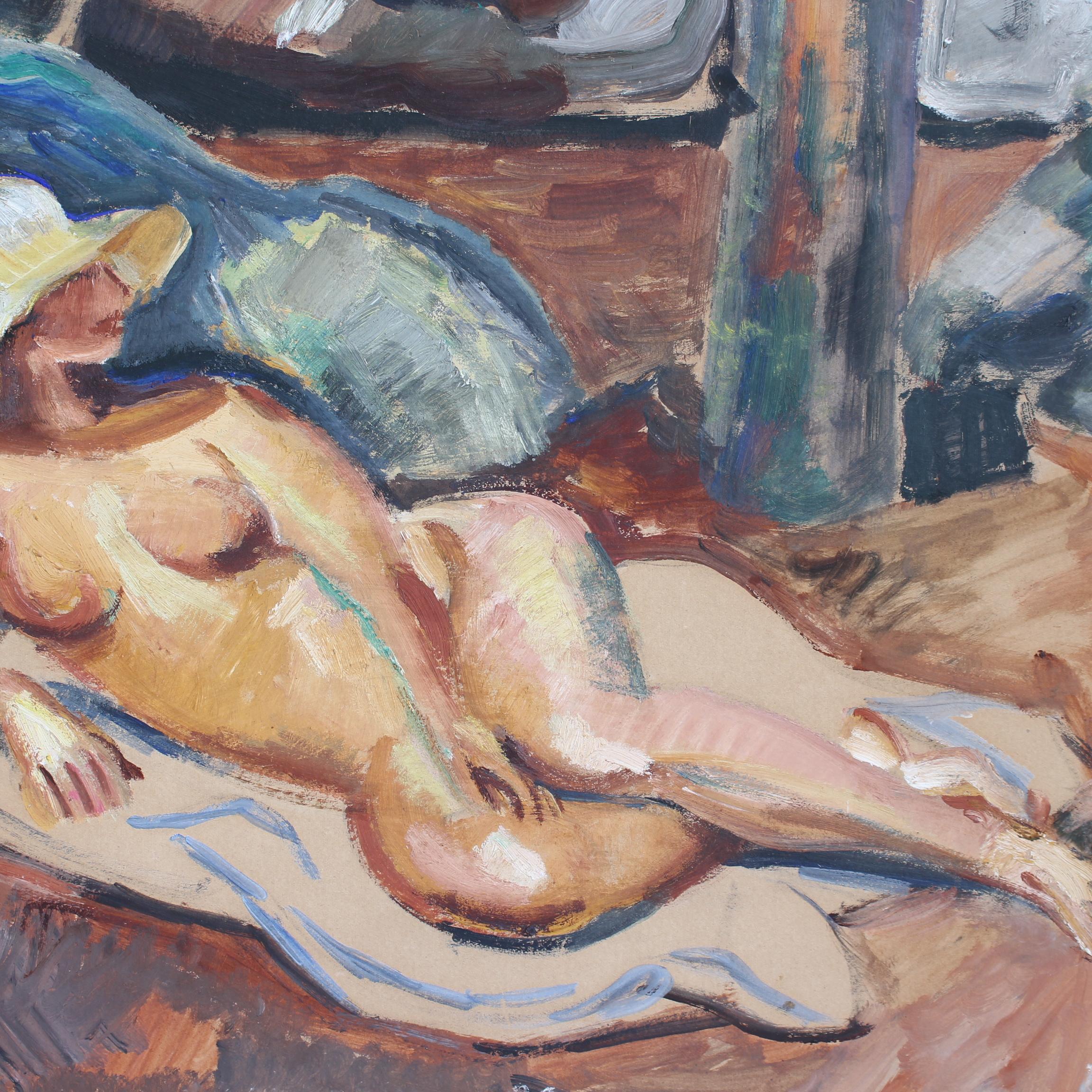 « The Bather » de Louis Latapie (1924) en vente 9